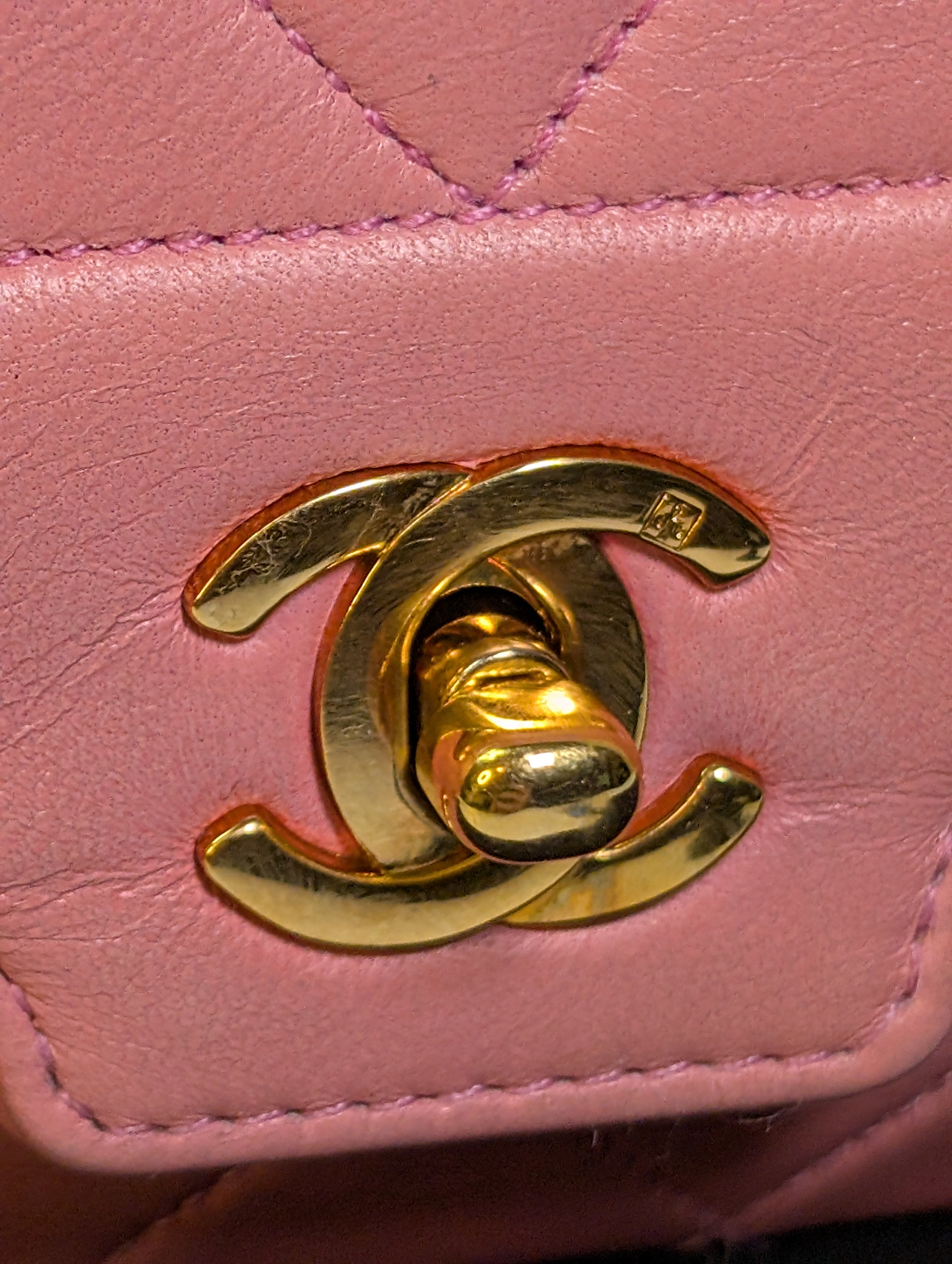 Chanel Rare Vintage Mini Diana Pink 1-series Bag