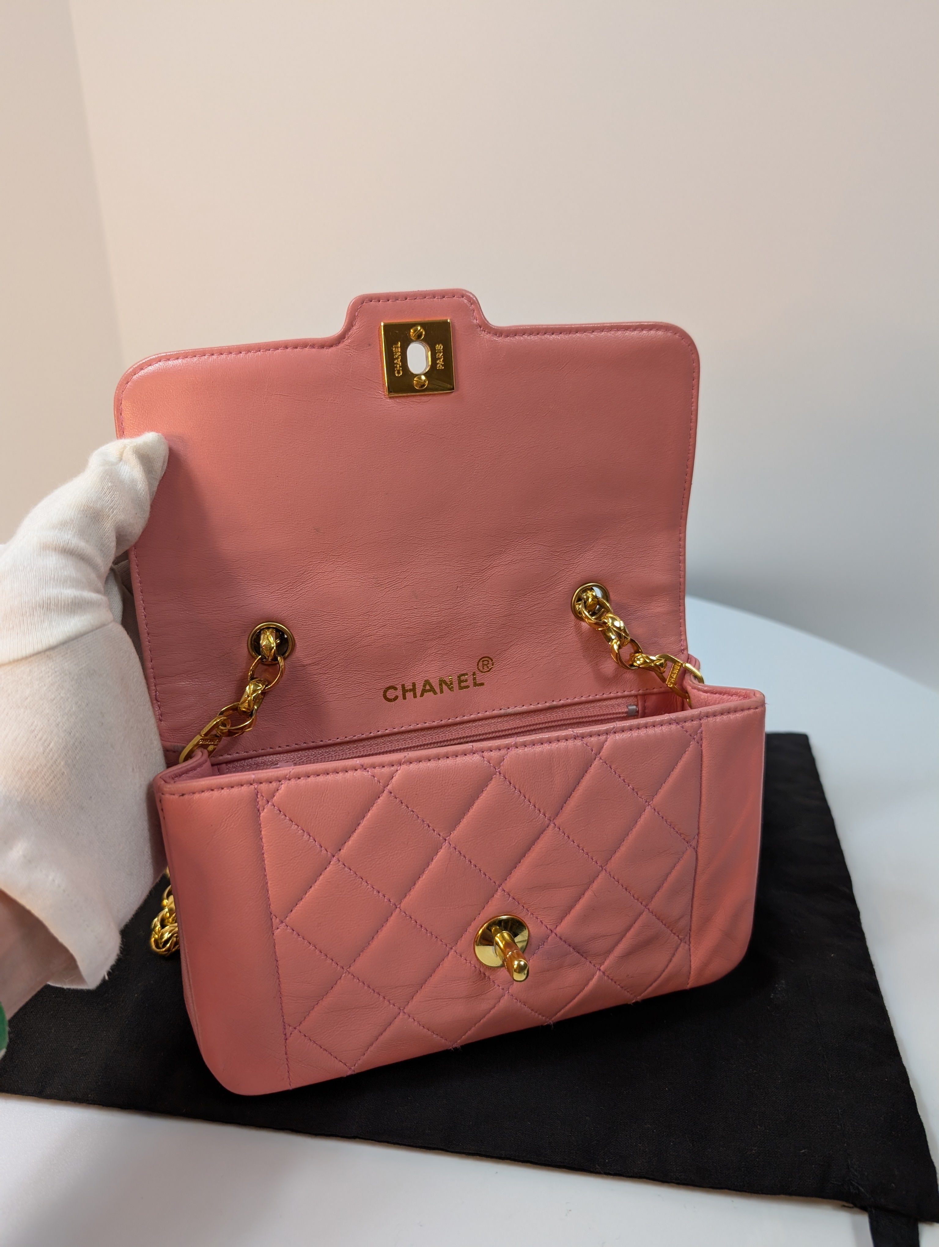 Chanel Rare Vintage Mini Diana Pink 1-series Bag
