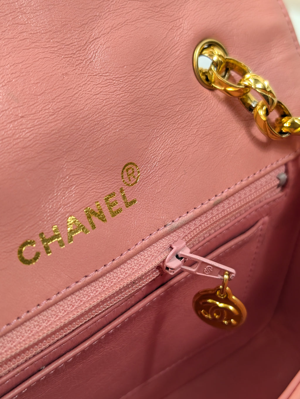Chanel Rare Vintage Mini Diana Pink 1-series Bag