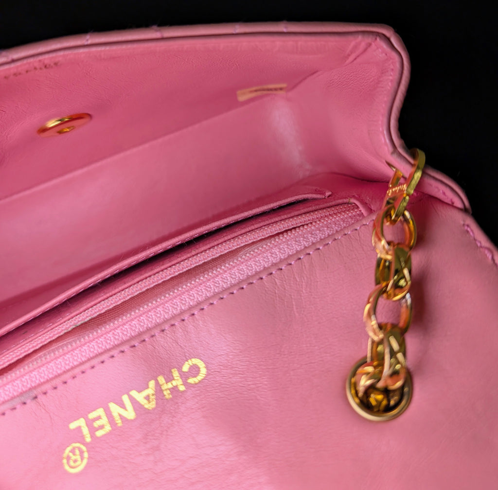 Chanel Rare Vintage Mini Diana Pink 1-series Bag