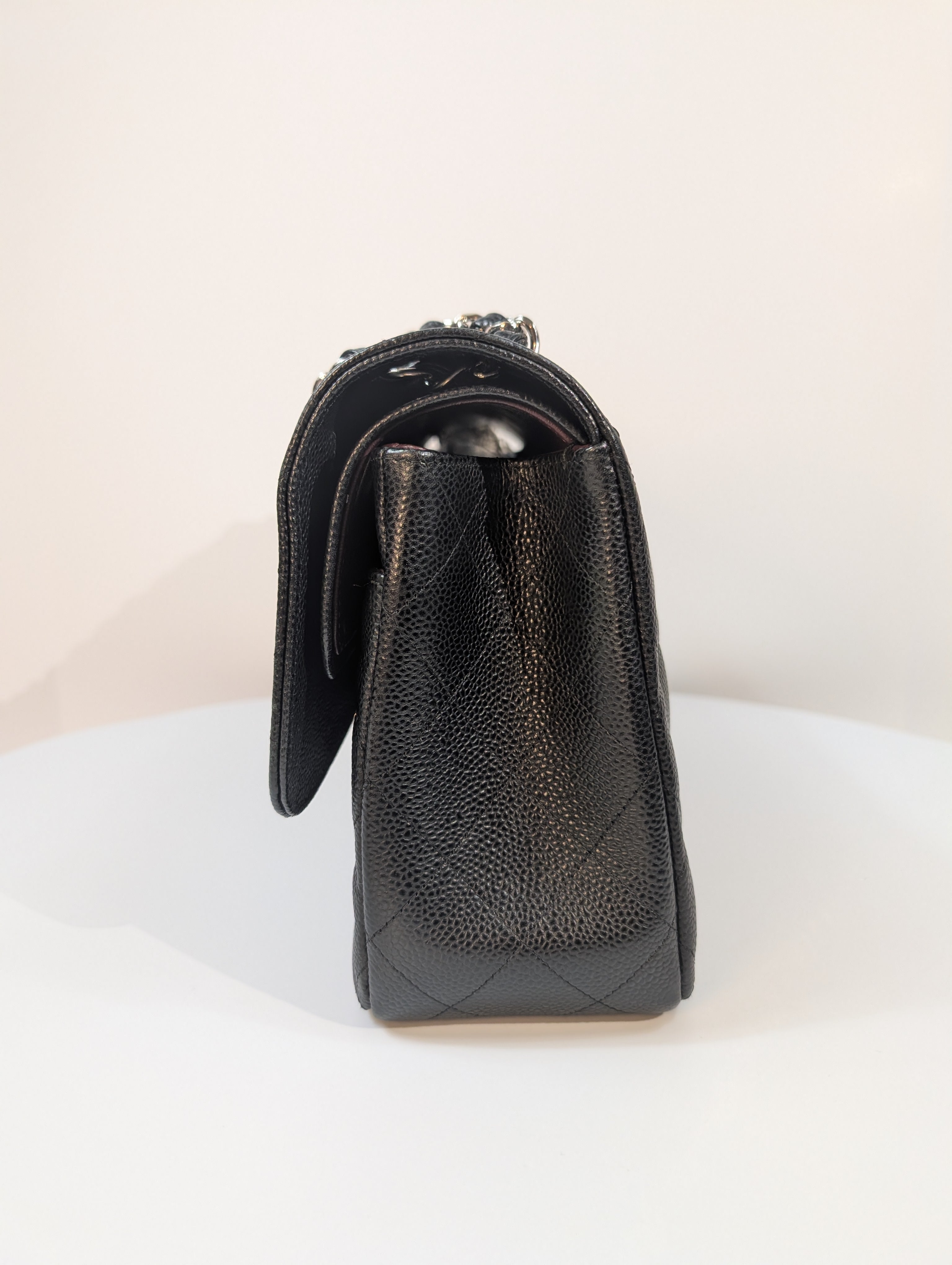 Chanel Black Caviar Classic Jumbo Double Flap