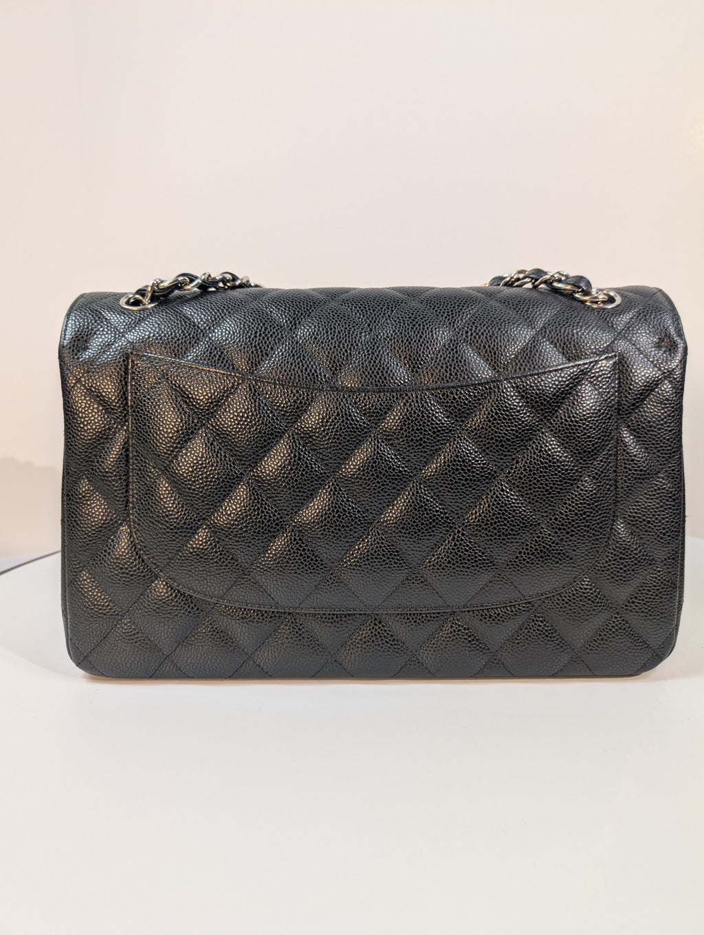 Chanel Black Caviar Classic Jumbo Double Flap