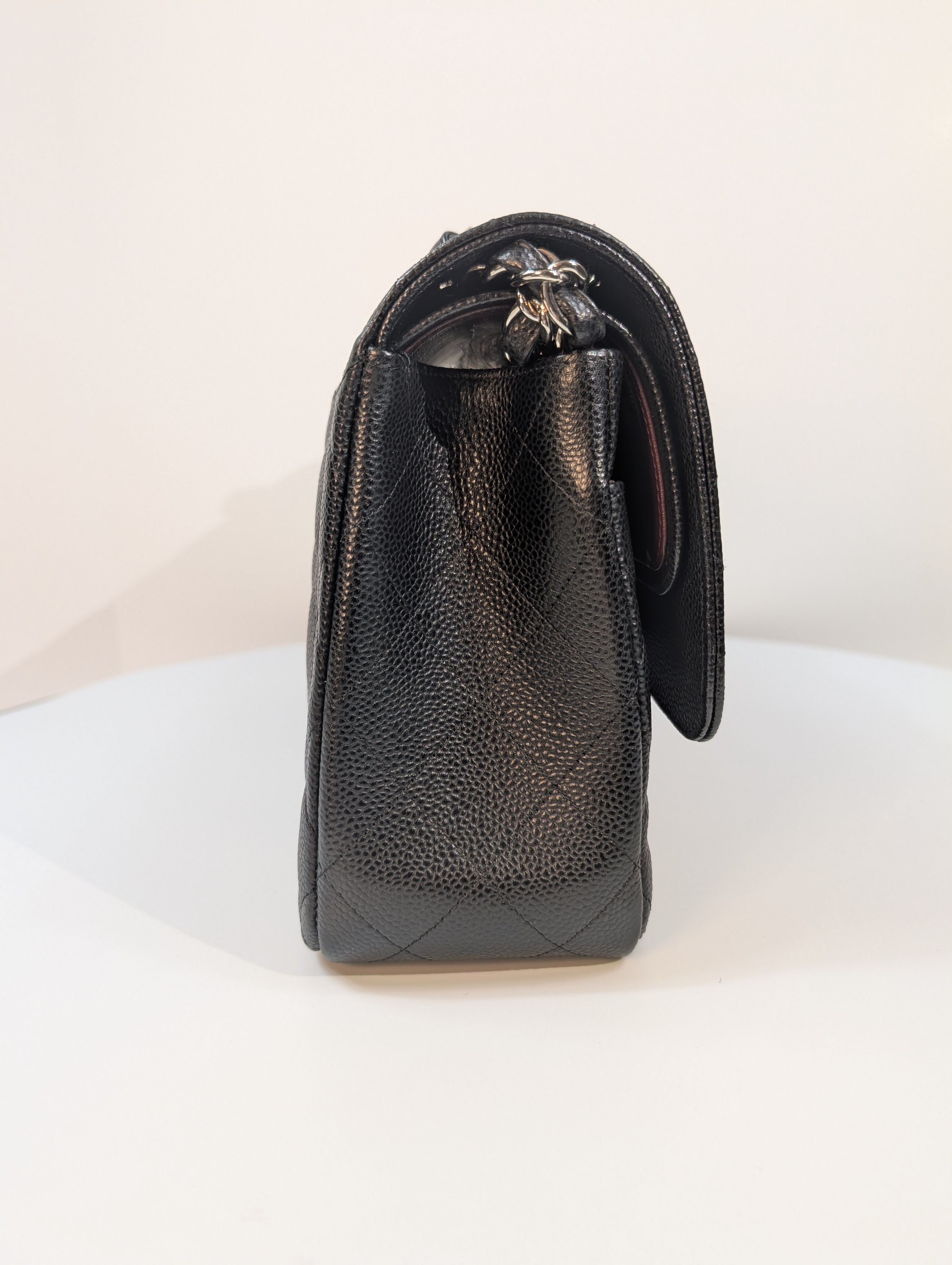 Chanel Black Caviar Classic Jumbo Double Flap