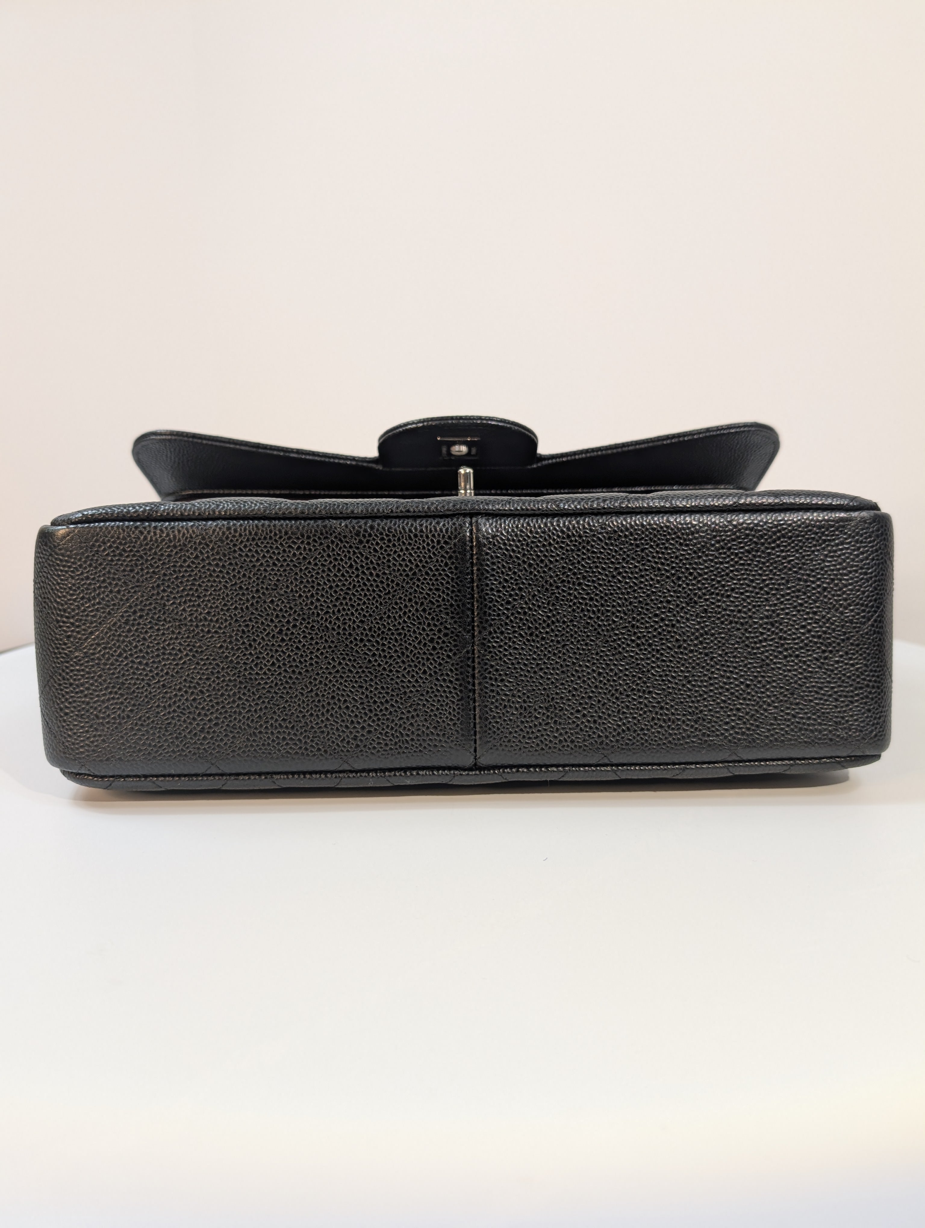Chanel Black Caviar Classic Jumbo Double Flap