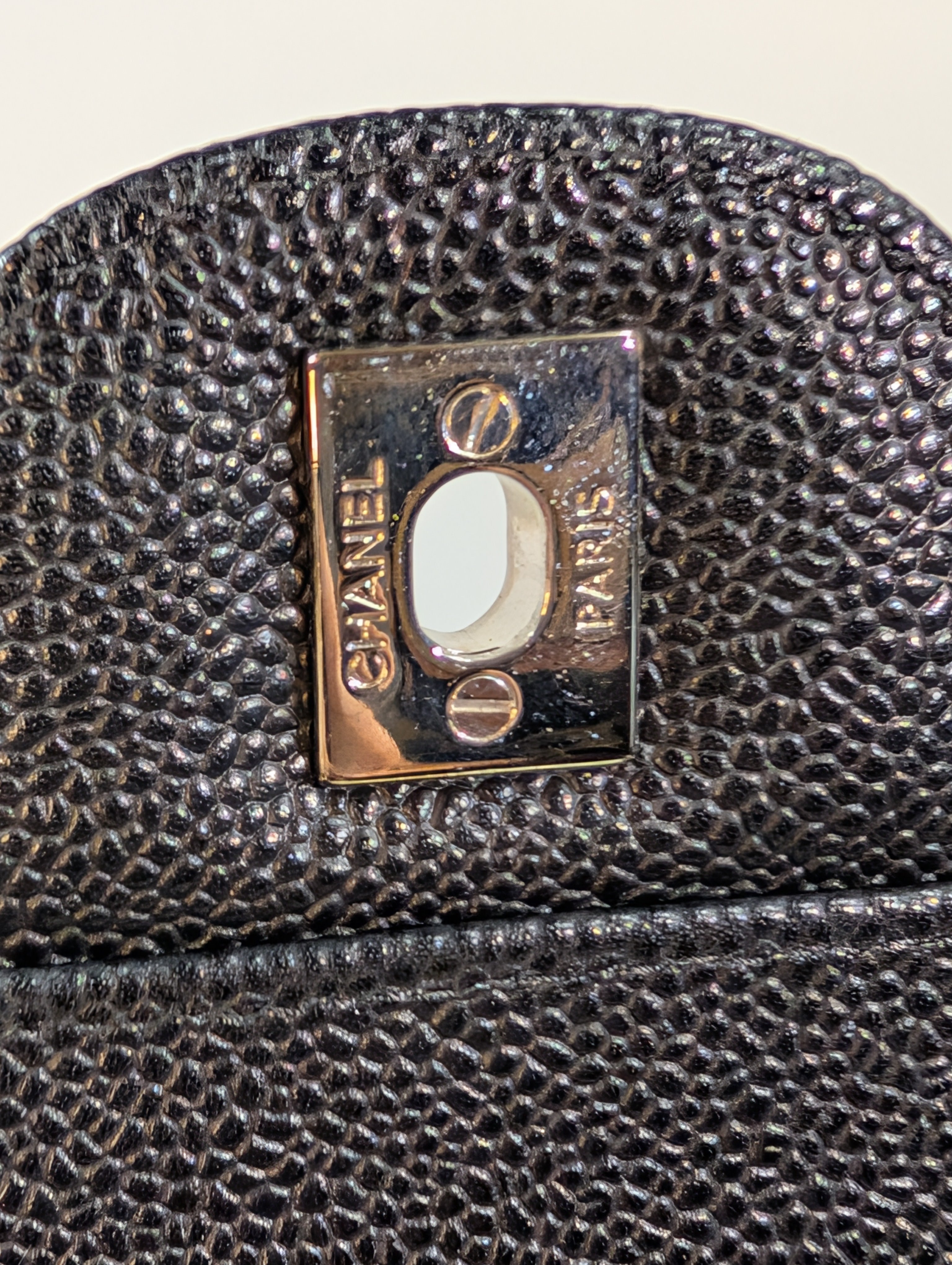 Chanel Black Caviar Classic Jumbo Double Flap
