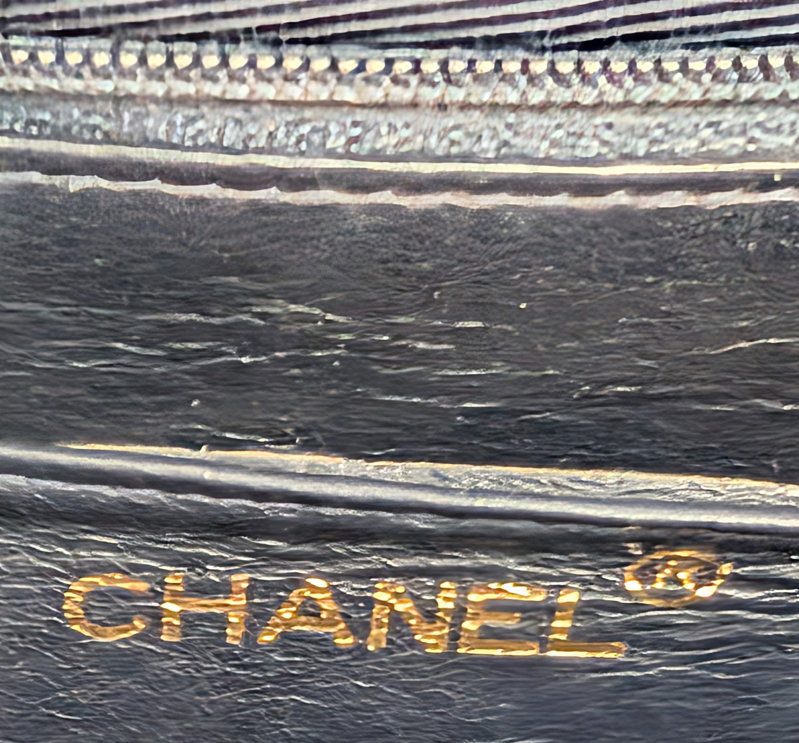 Chanel Rare Vintage Dark Blue Vertical Caviar Mademoiselle Kelly