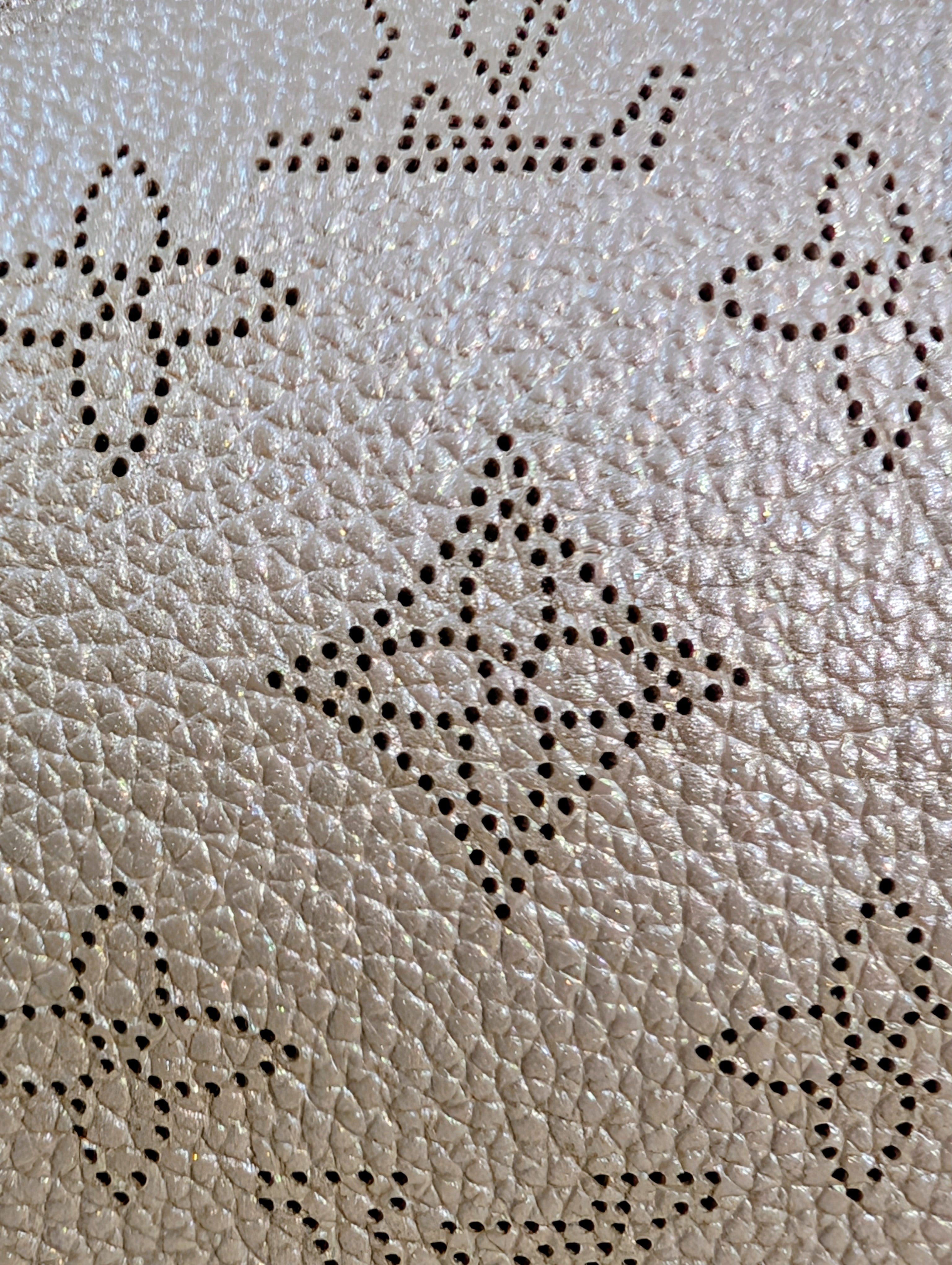 Louis Vuitton Mahina Amelia Shoulder Bag in Silver Perforated Leather
