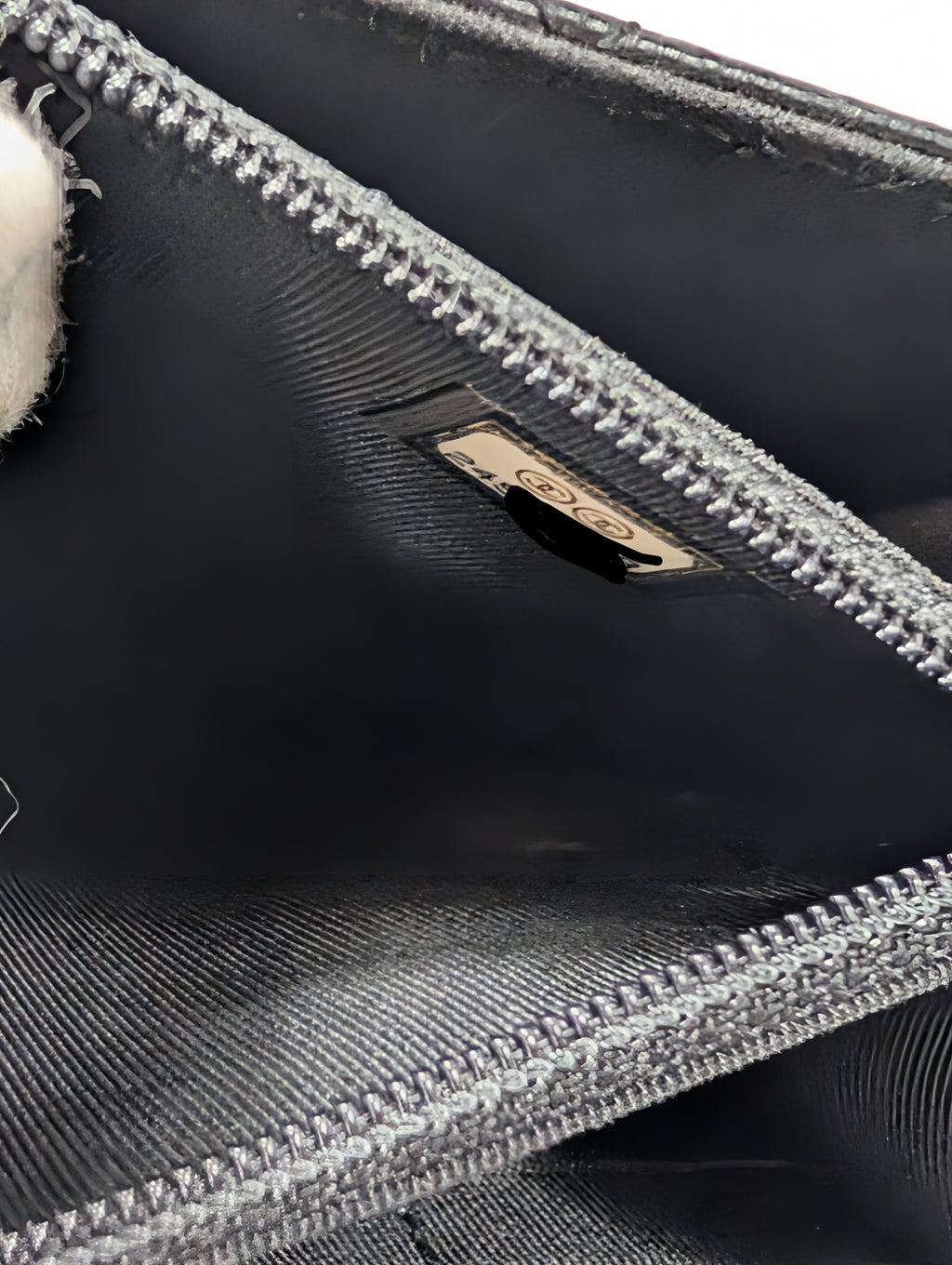 Chanel Very Rare "So Black" Quilted Caviar Leather Square Mini Flap Bag