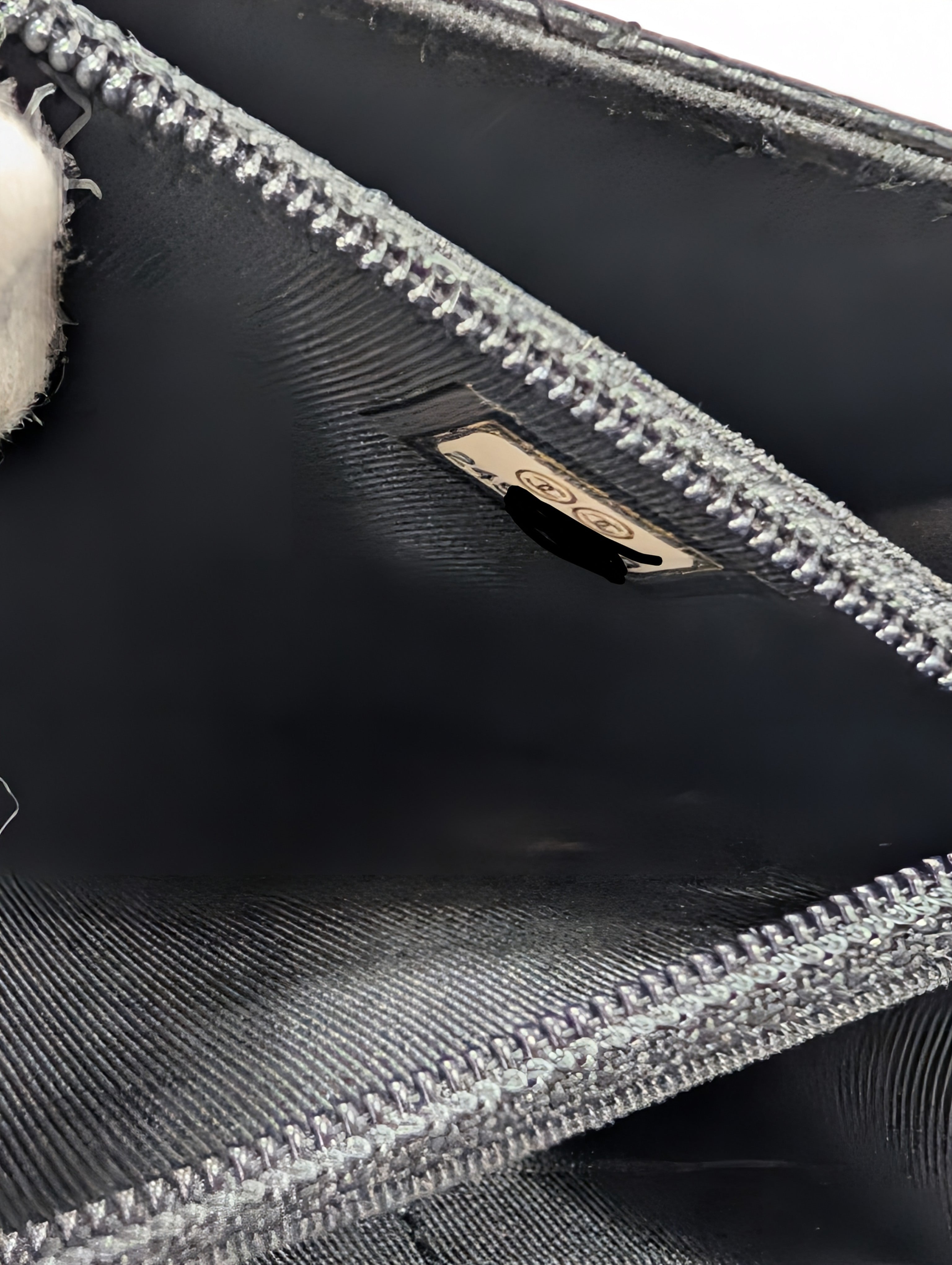 Chanel Very Rare "So Black" Quilted Caviar Leather Square Mini Flap Bag