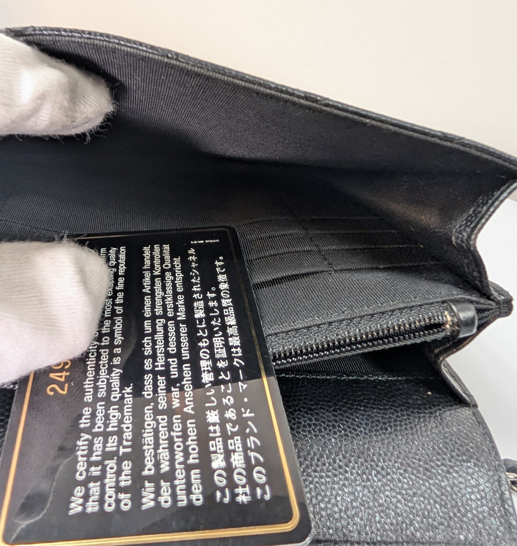 Chanel Very Rare "So Black" Quilted Caviar Leather Square Mini Flap Bag