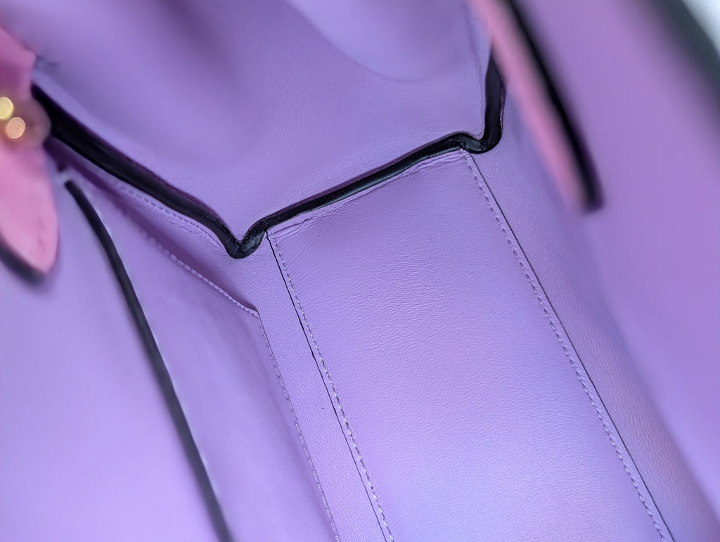 Versace La Medusa Pink Leather Mini Top Handle Bag