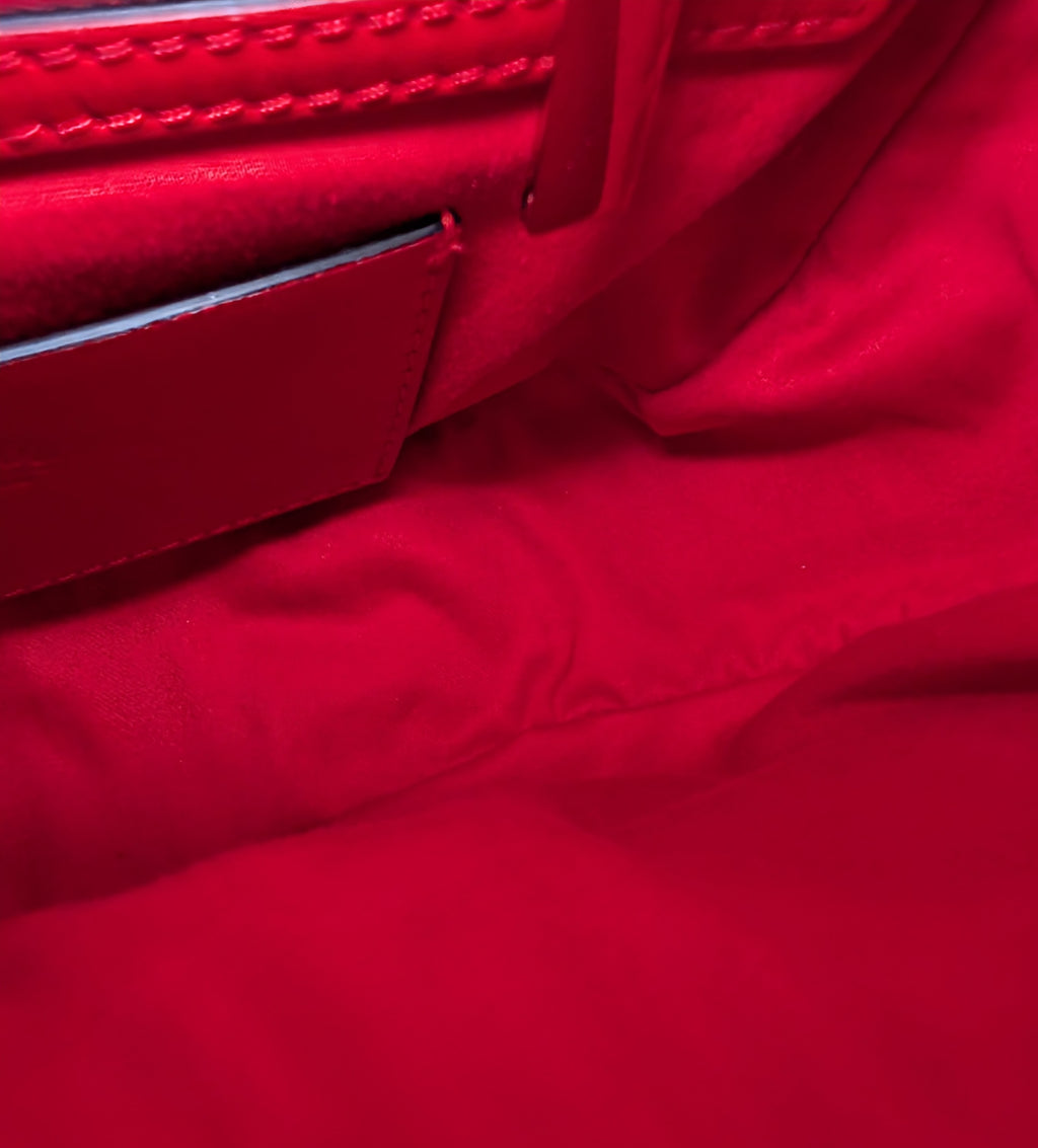 Christian Louboutin Beige Grained Leather Loubifunk Bag