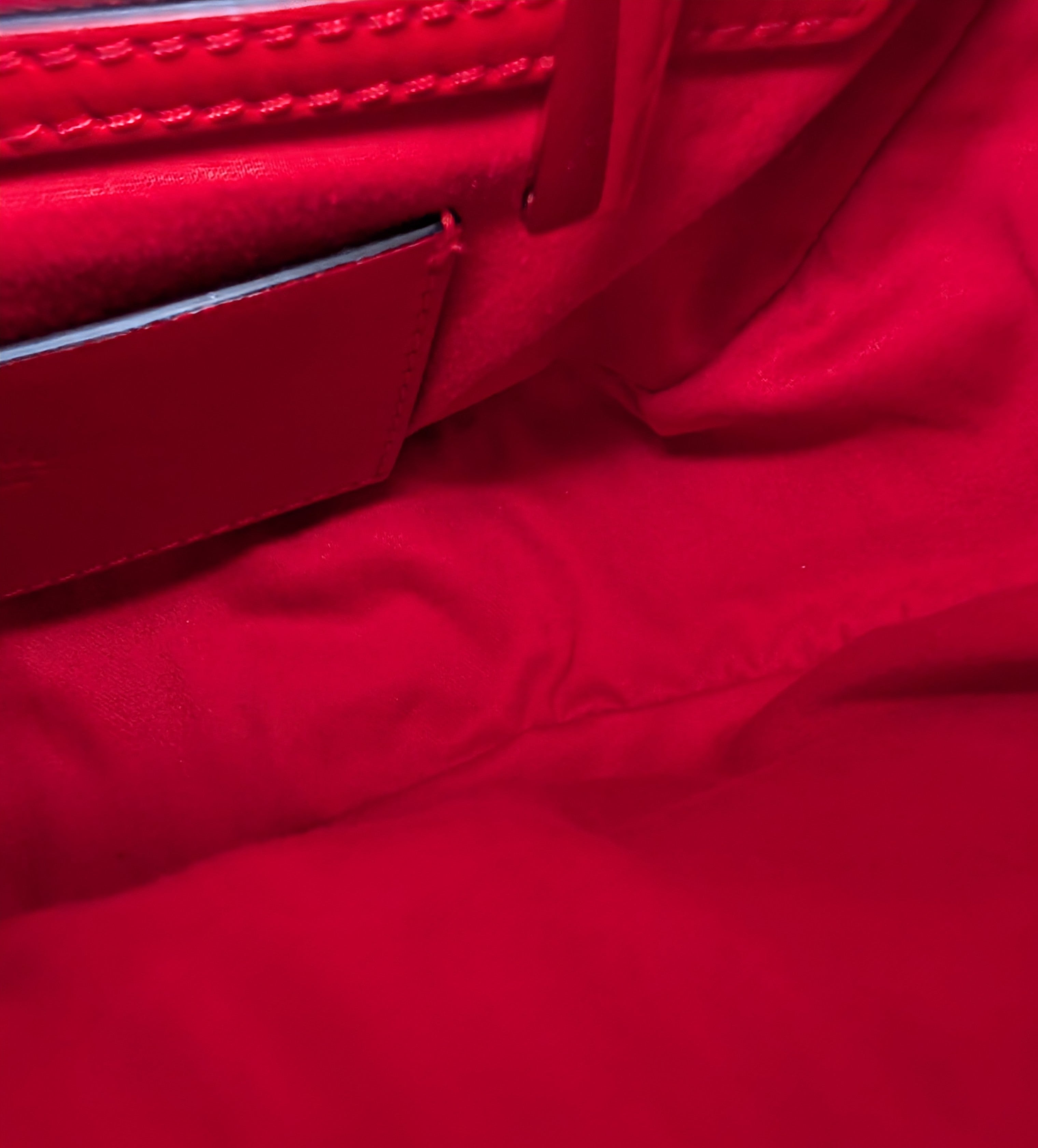 Christian Louboutin Beige Grained Leather Loubifunk Bag
