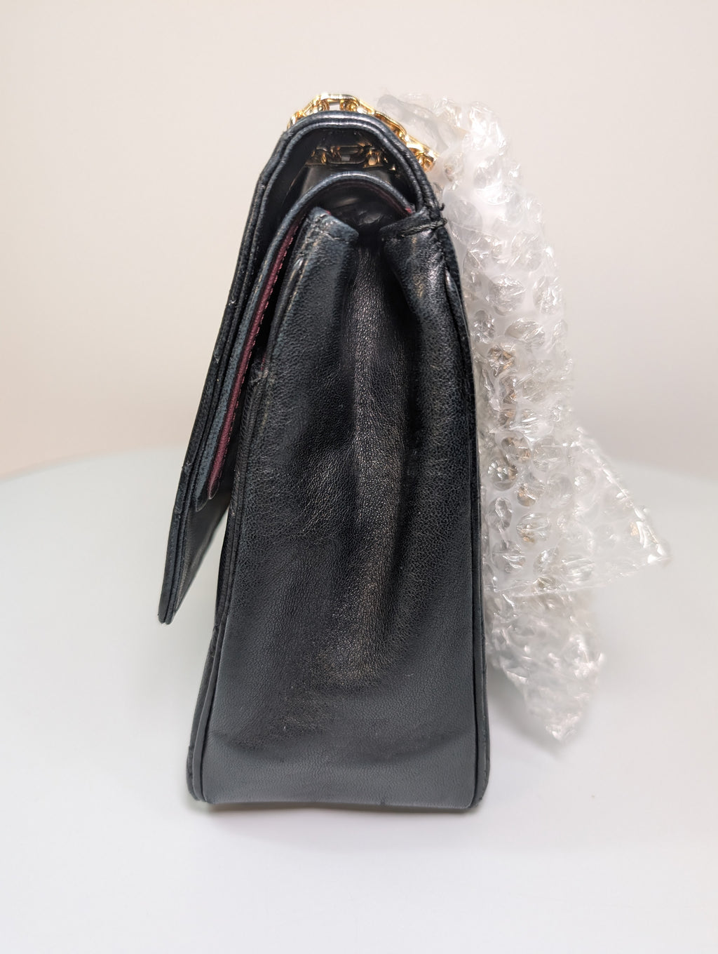 Chanel Rare Vintage Classic Black Lambskin Double Flap (1985)
