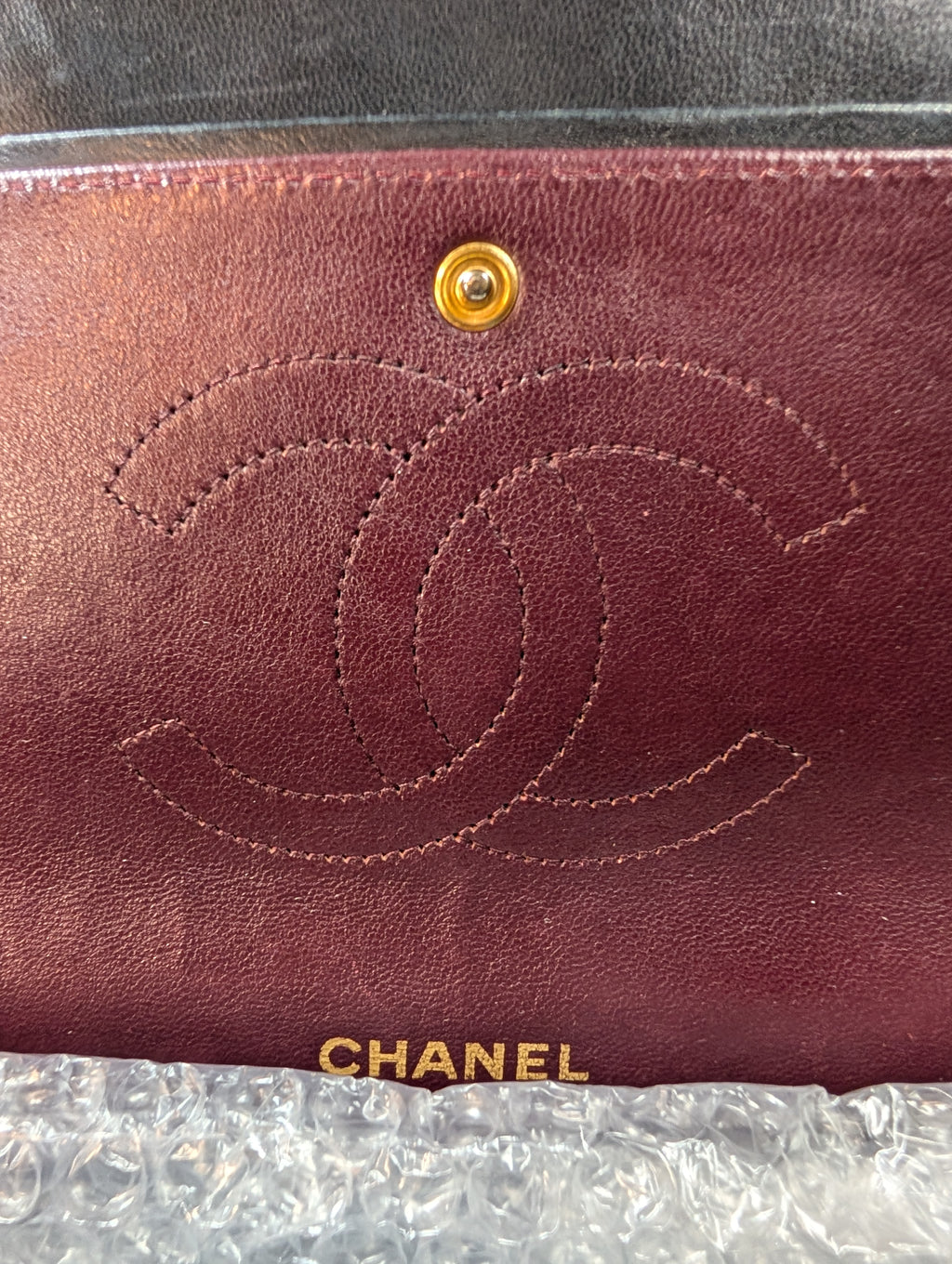 Chanel Rare Vintage Classic Black Lambskin Double Flap (1985)