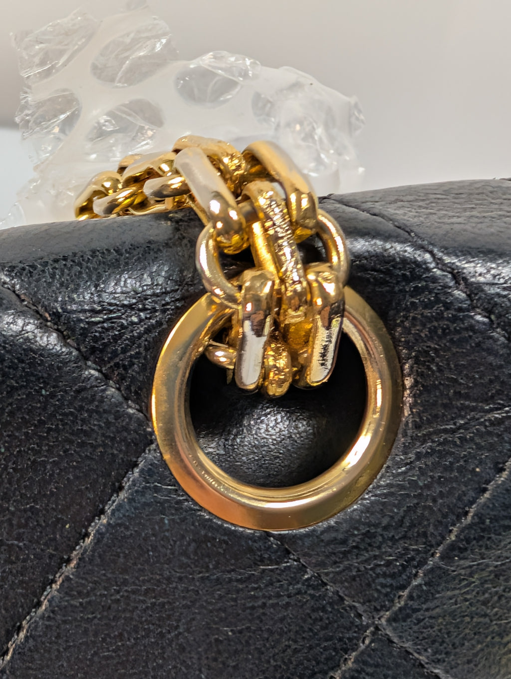 Chanel Rare Vintage Classic Black Lambskin Double Flap (1985)