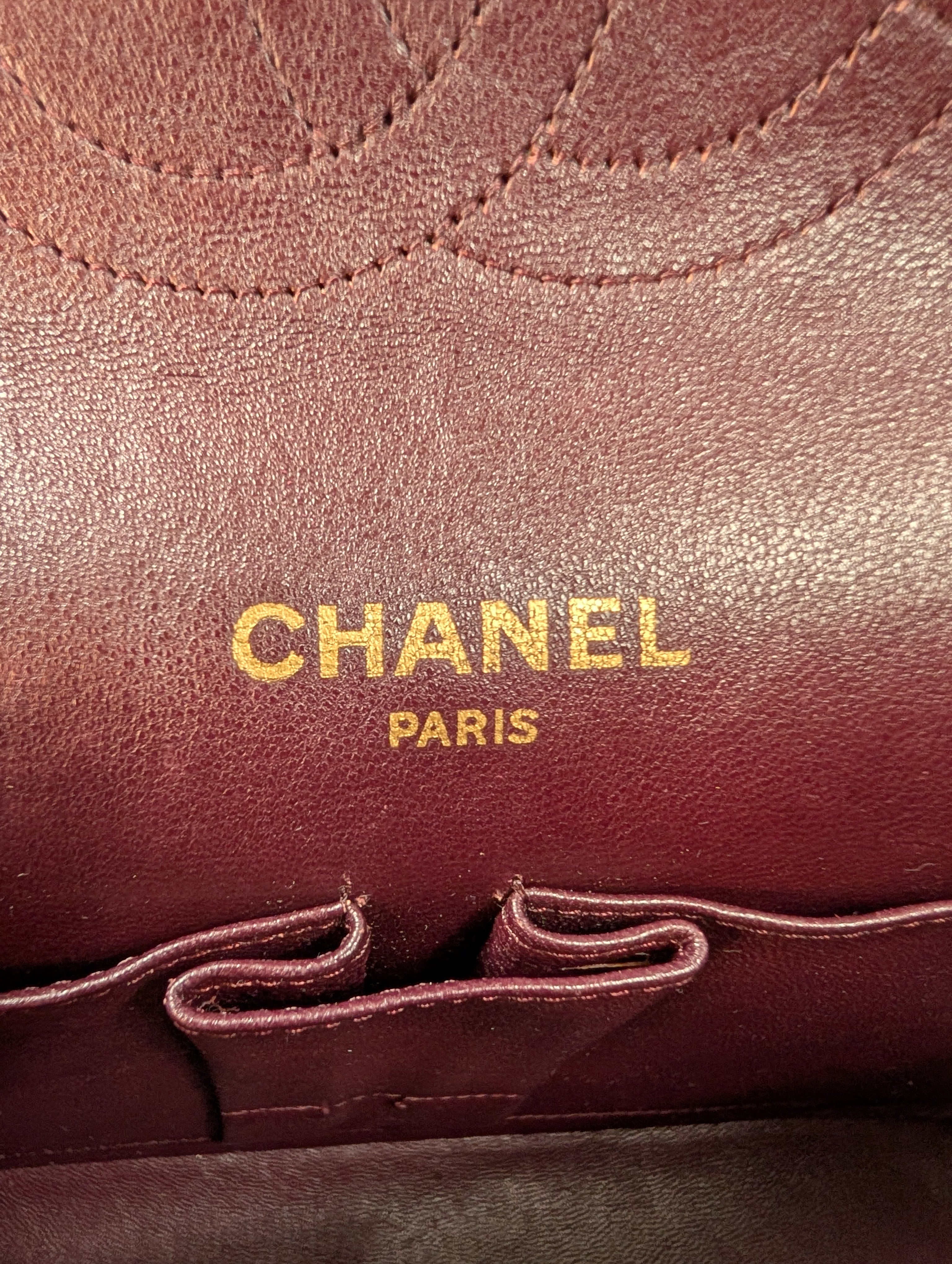 Chanel Rare Vintage Classic Black Lambskin Double Flap (1985)