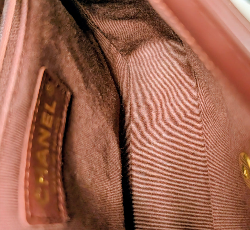 Chanel Bordeaux (Burgundy) Quilted Lambskin Bijoux Logo Chain Square Flap Bag