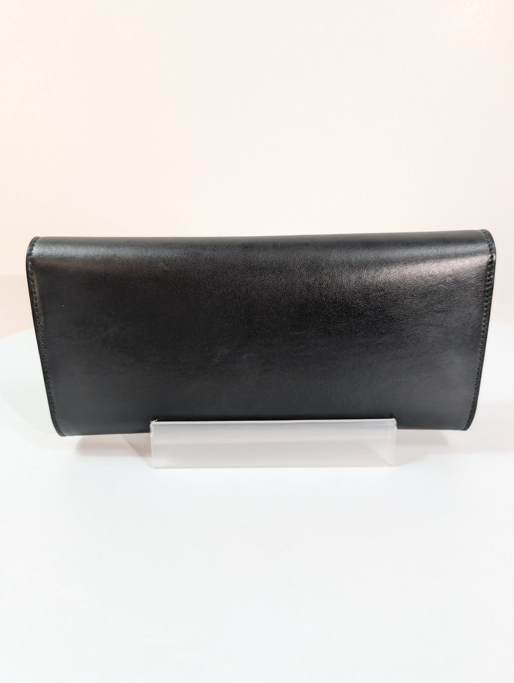 Gucci Black Rajah Broadway Smooth Leather Jeweled Tiger Head Clutch