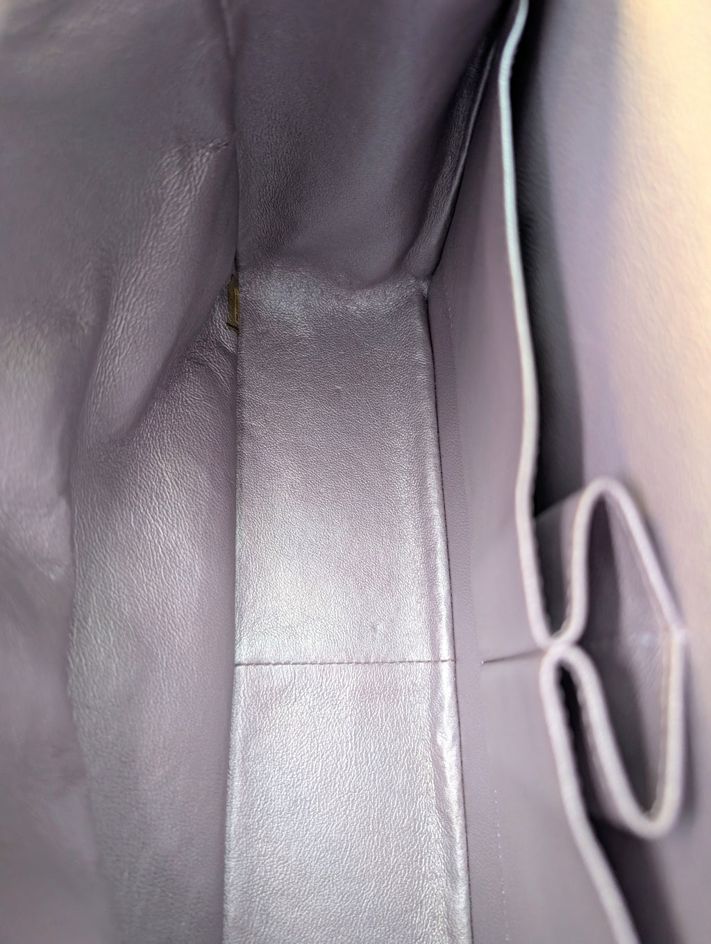 Chanel 22-Series Iridescent Silver Lambskin Classic Jumbo Double Flap Bag