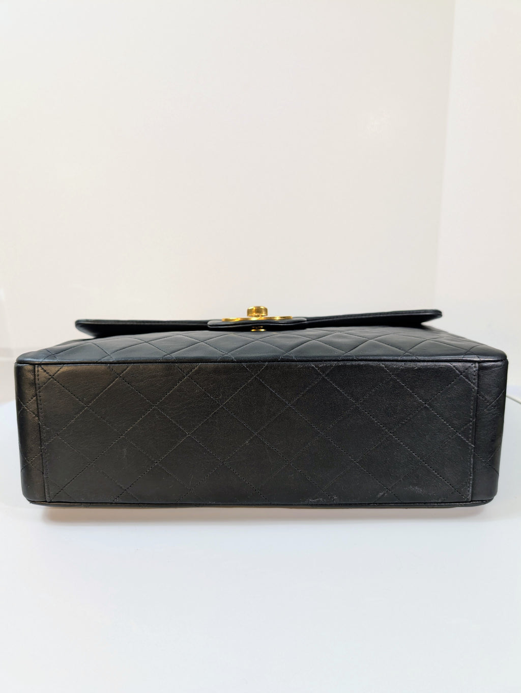 Chanel Vintage Black Series 3 Classic Maxi Calfskin Single Flap Bag