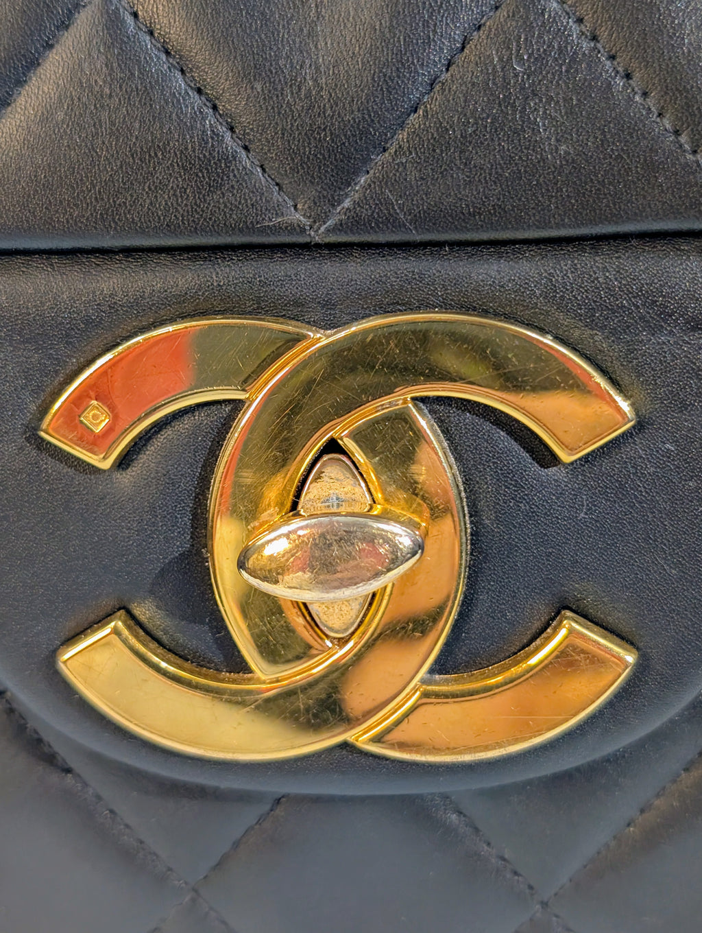 Chanel Vintage Black Series 3 Classic Maxi Calfskin Single Flap Bag