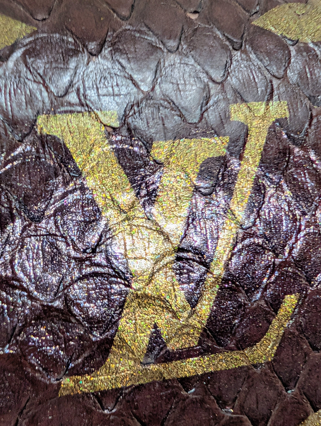 Louis Vuitton Brown Glazed Python Monogram Twist PM Bag