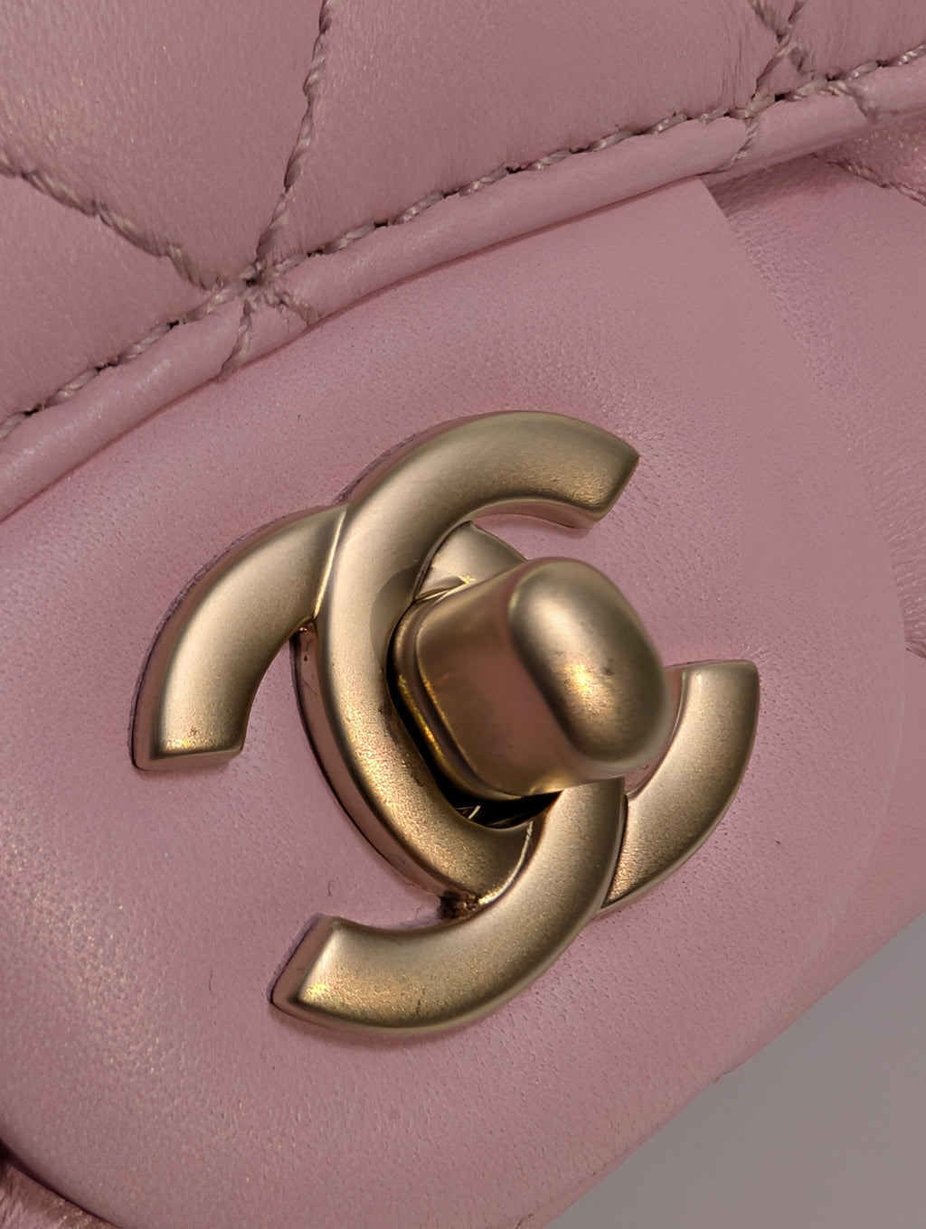 Chanel Light Pink Rose Mademoiselle Mini Rectangular Classic Flap Bag