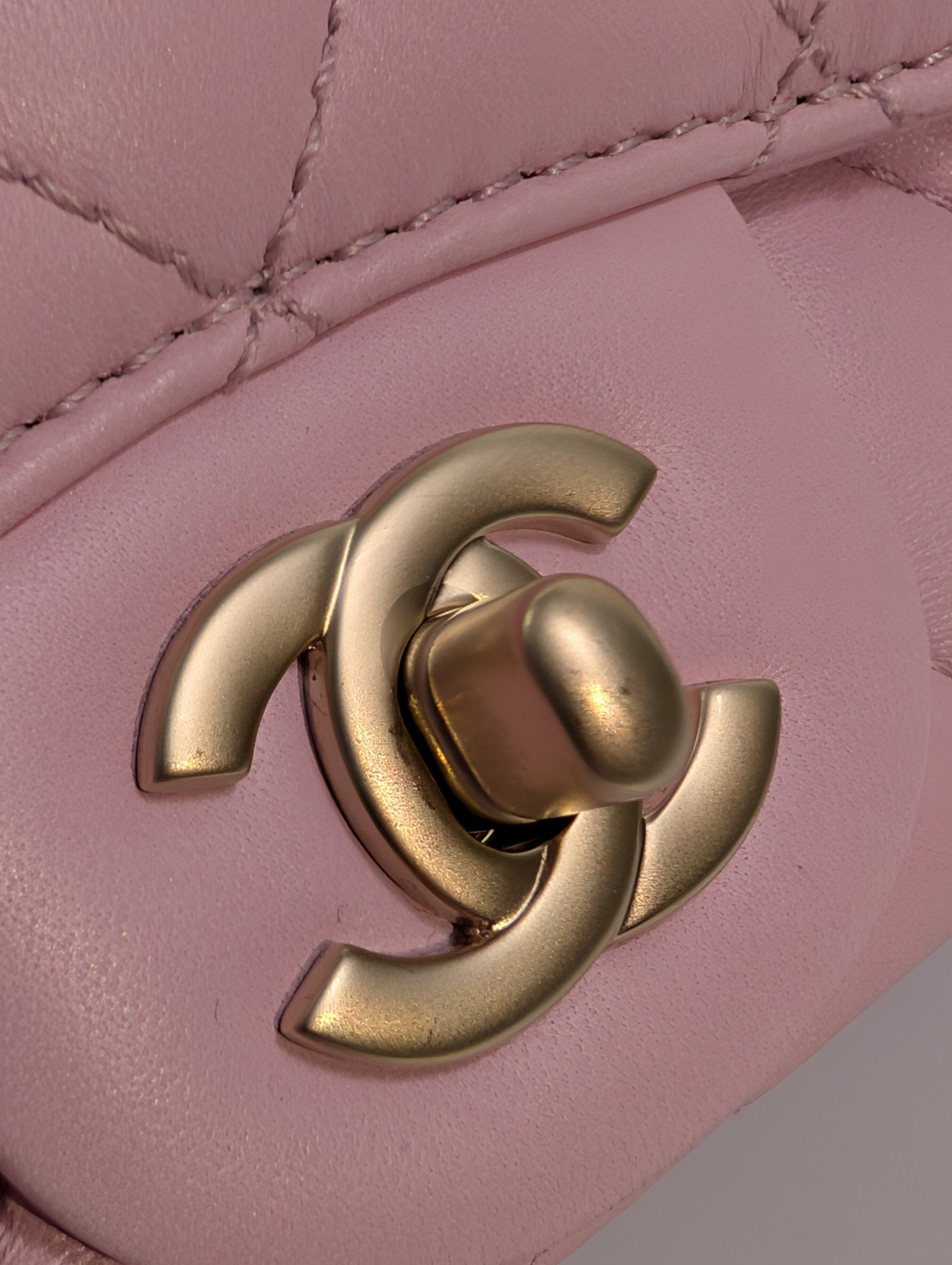 Chanel Light Pink Rose Mademoiselle Mini Rectangular Classic Flap Bag