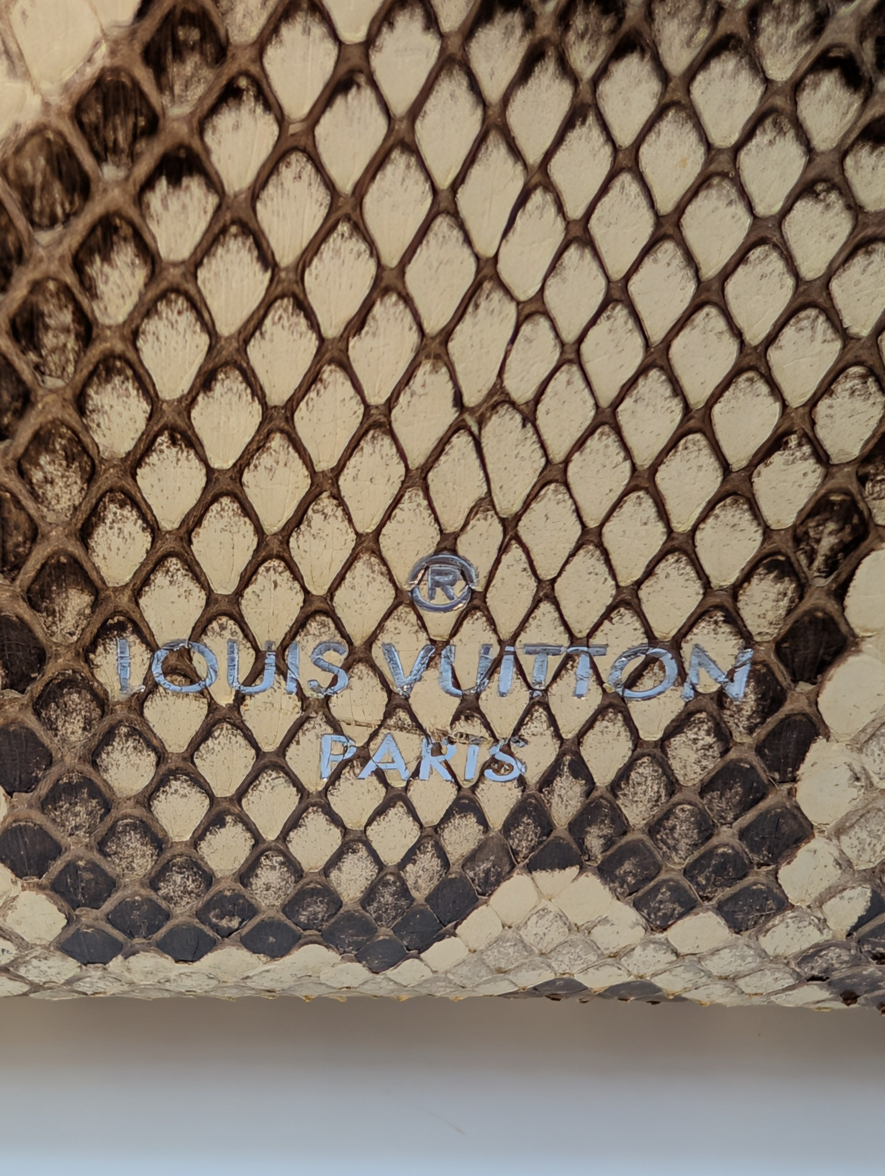 Louis Vuitton Black Grained Leather and Python Lockme Cabas Tote Bag