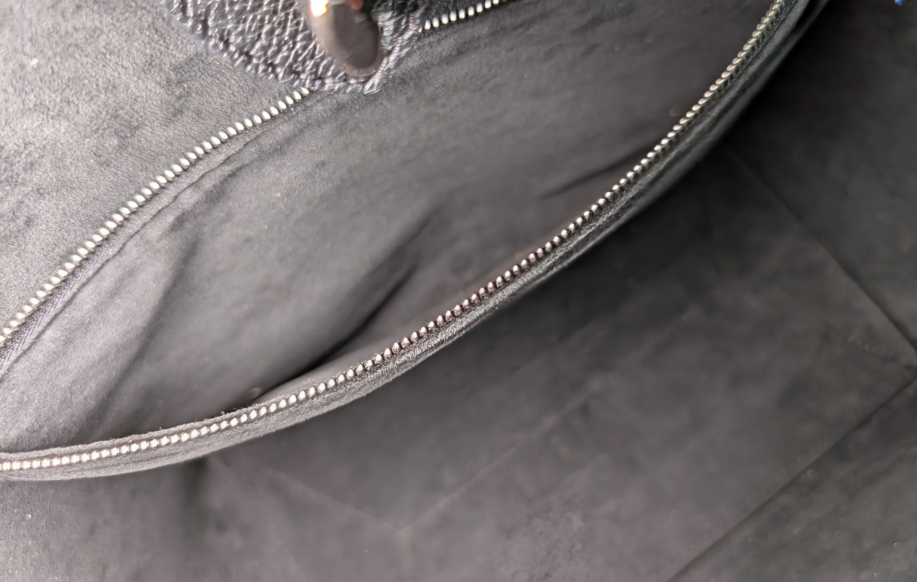 Louis Vuitton Black Grained Leather and Python Lockme Cabas Tote Bag