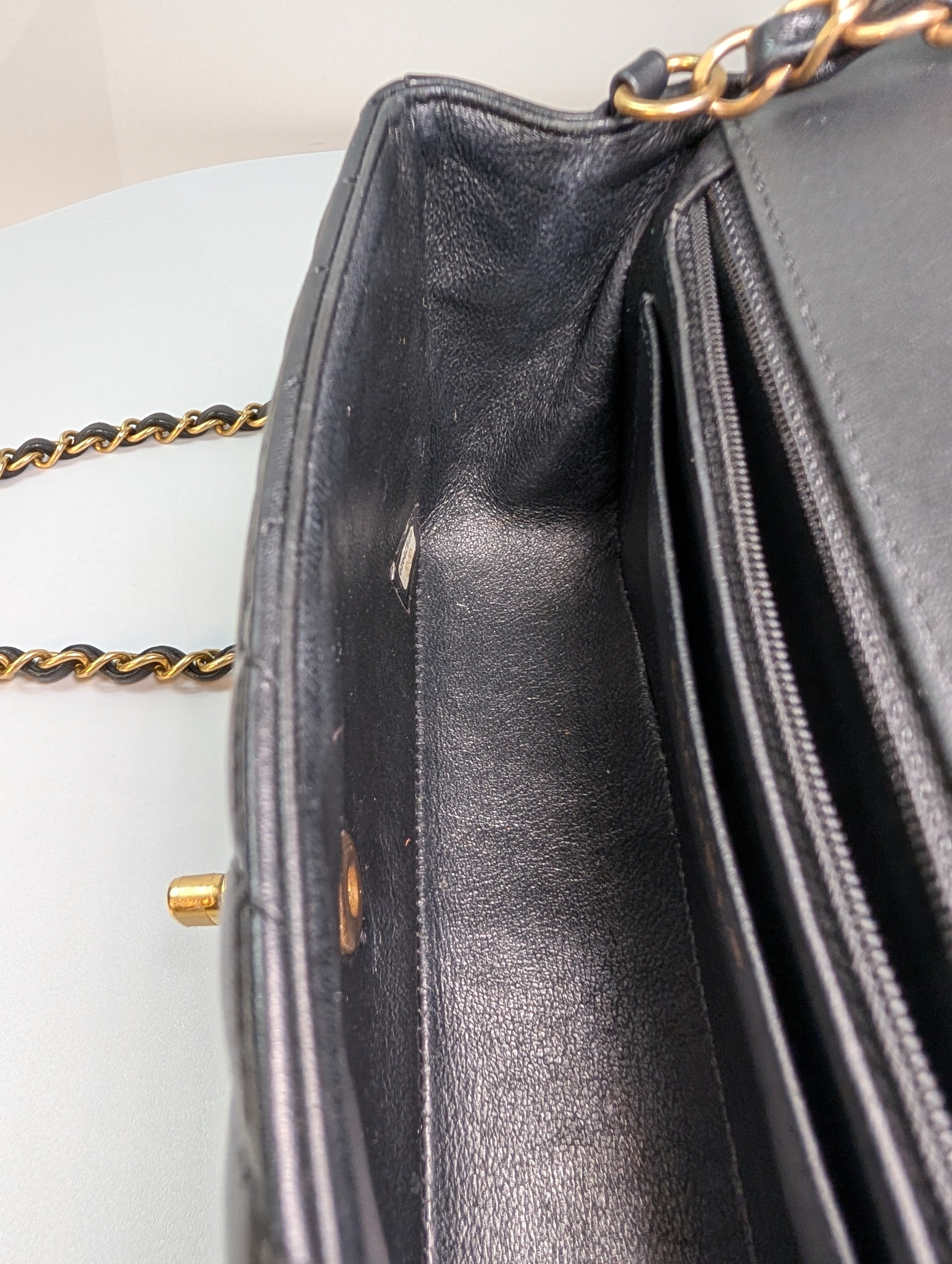 Chanel Black Classic Mini Chevron Quilted Lambskin Flap Bag