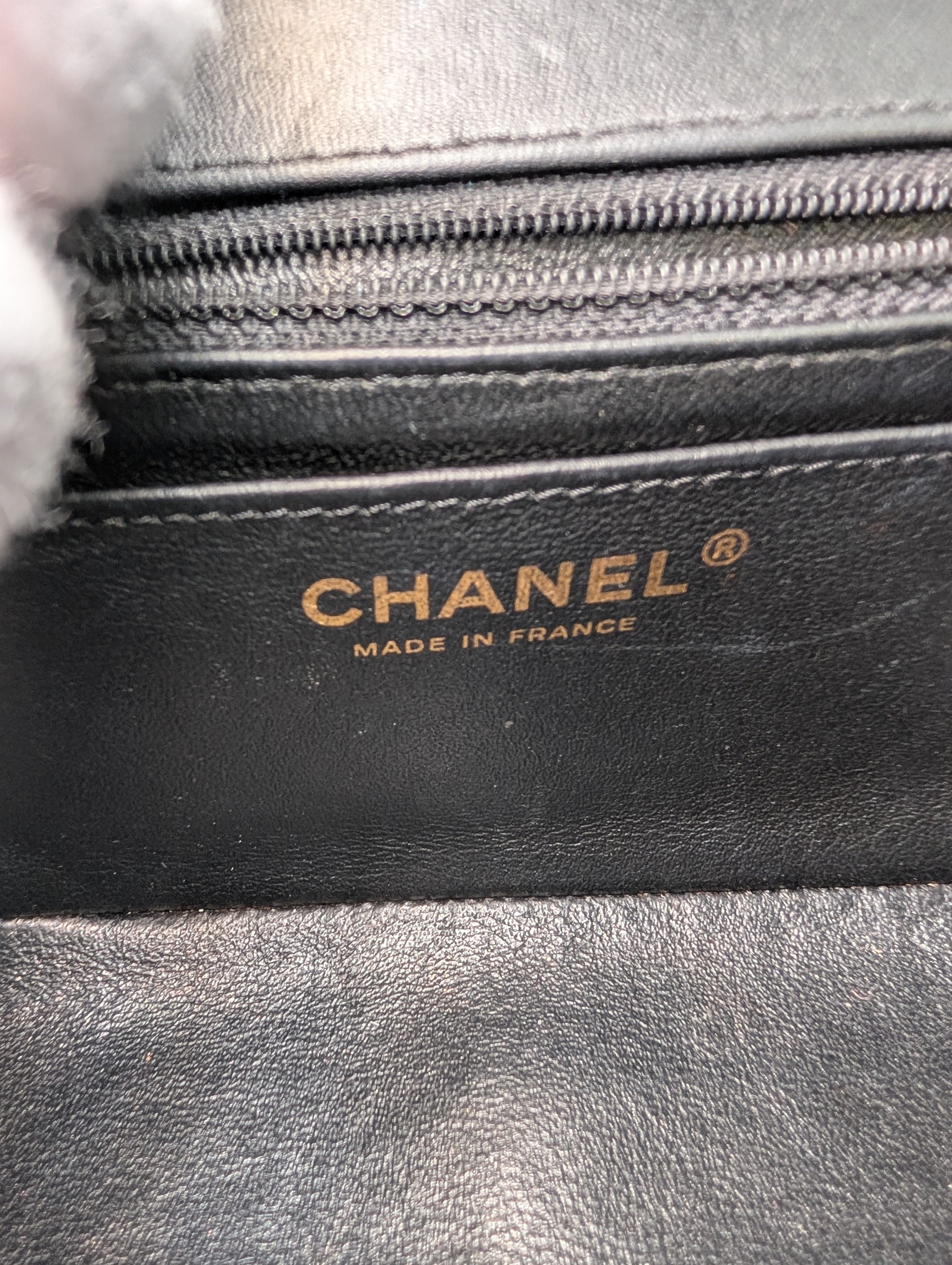 Chanel Black Classic Mini Chevron Quilted Lambskin Flap Bag