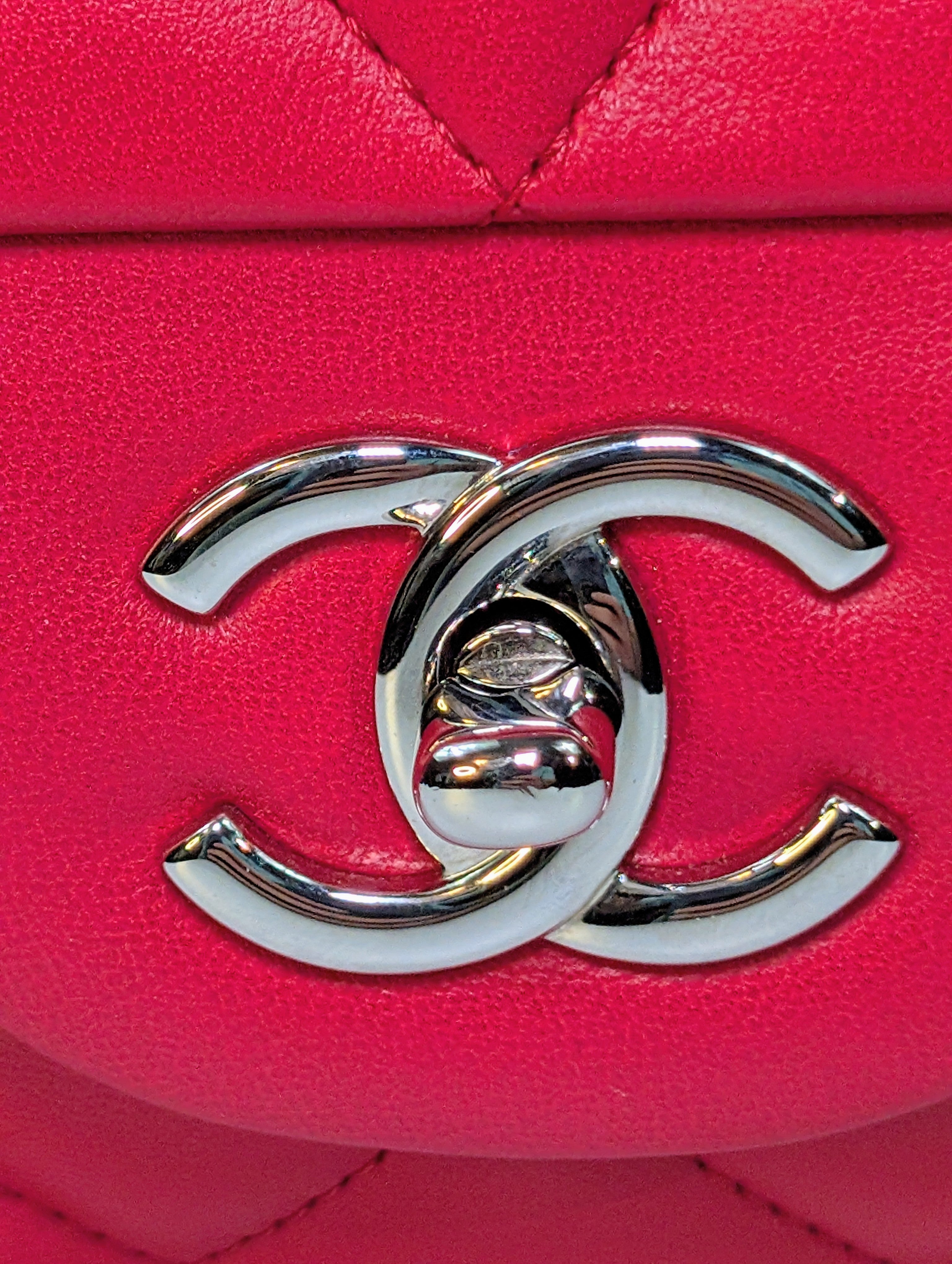 Chanel Red Classic Jumbo Single Flap Bag