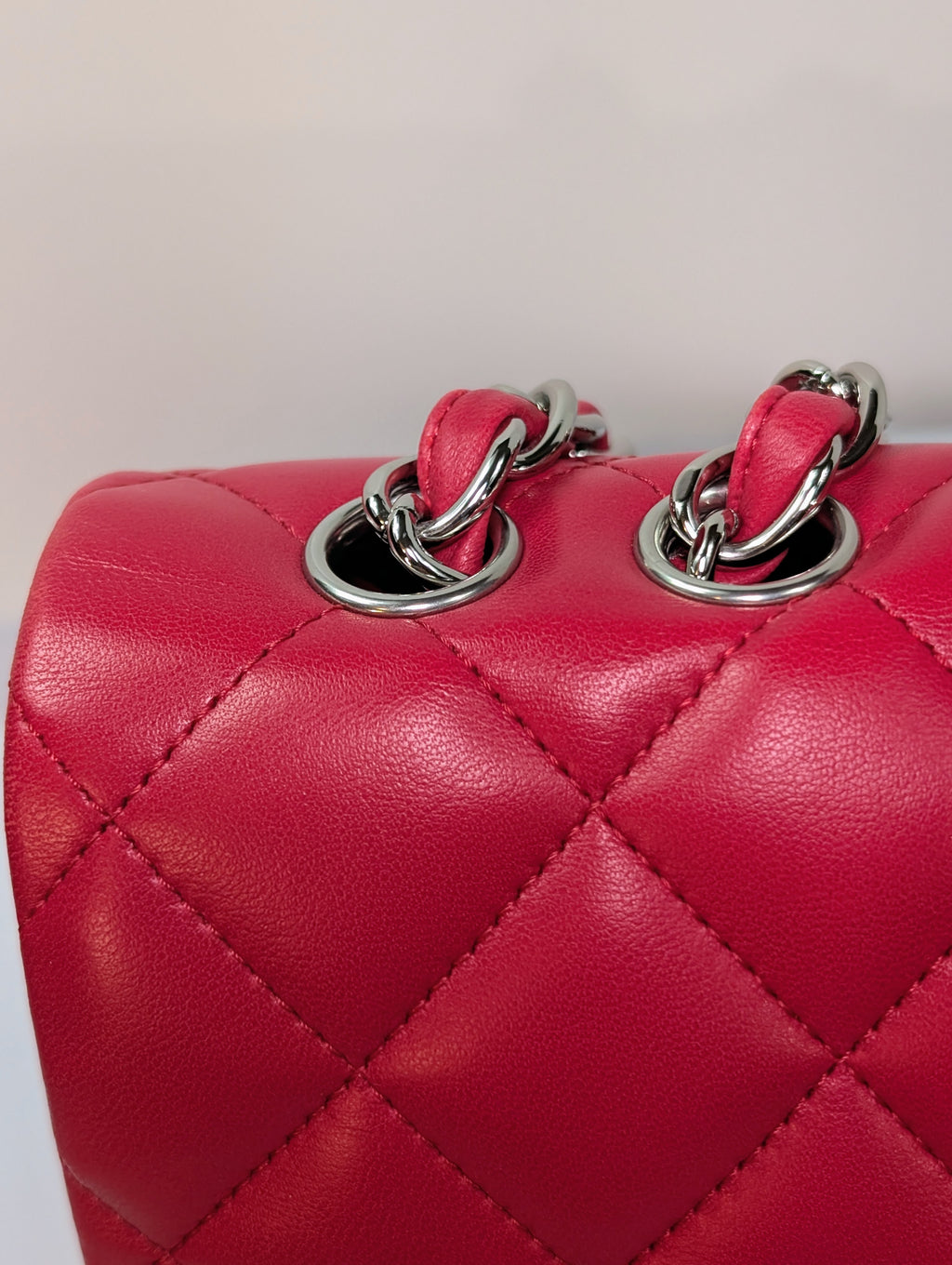 Chanel Red Classic Jumbo Single Flap Bag