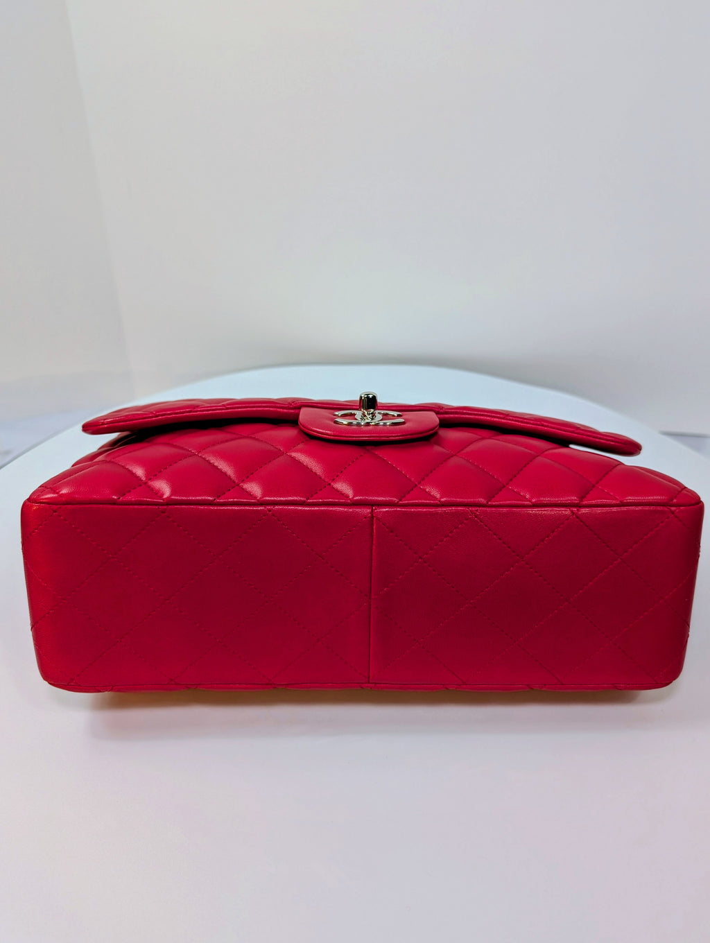 Chanel Red Classic Jumbo Single Flap Bag