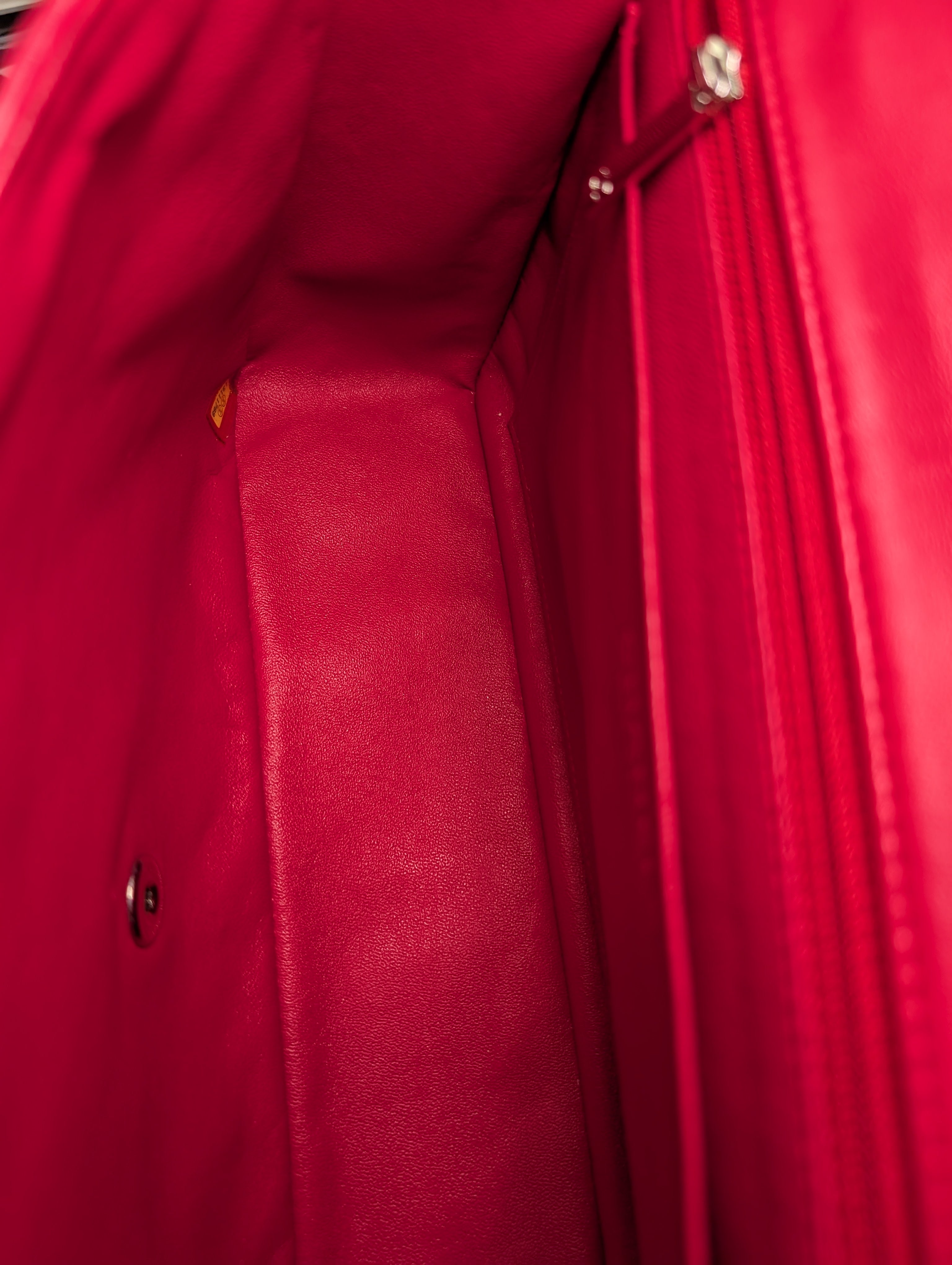 Chanel Red Classic Jumbo Single Flap Bag