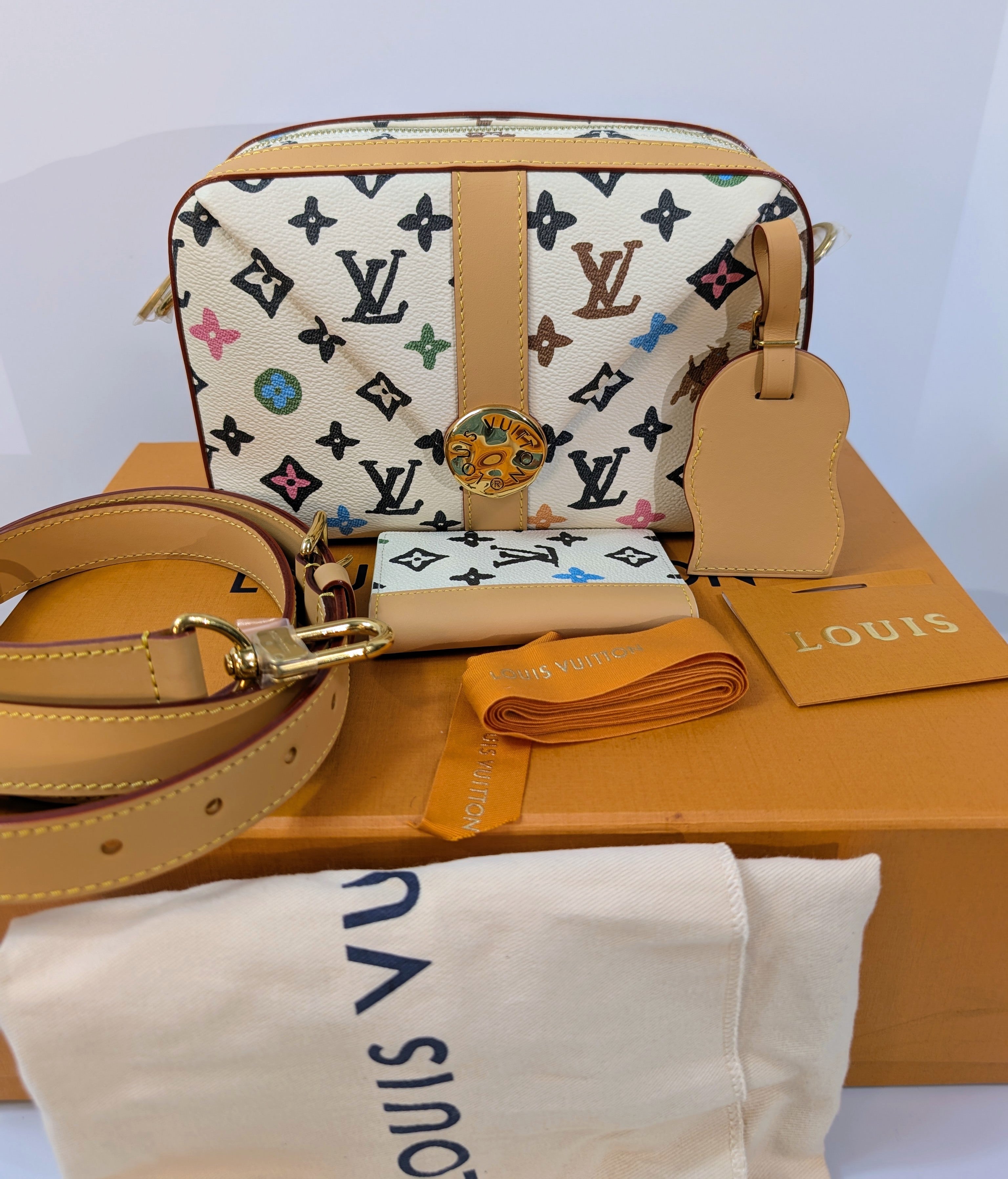Louis Vuitton x Tyler the Creator Colorful Monogram Craggy Envelope Shoulder Bag