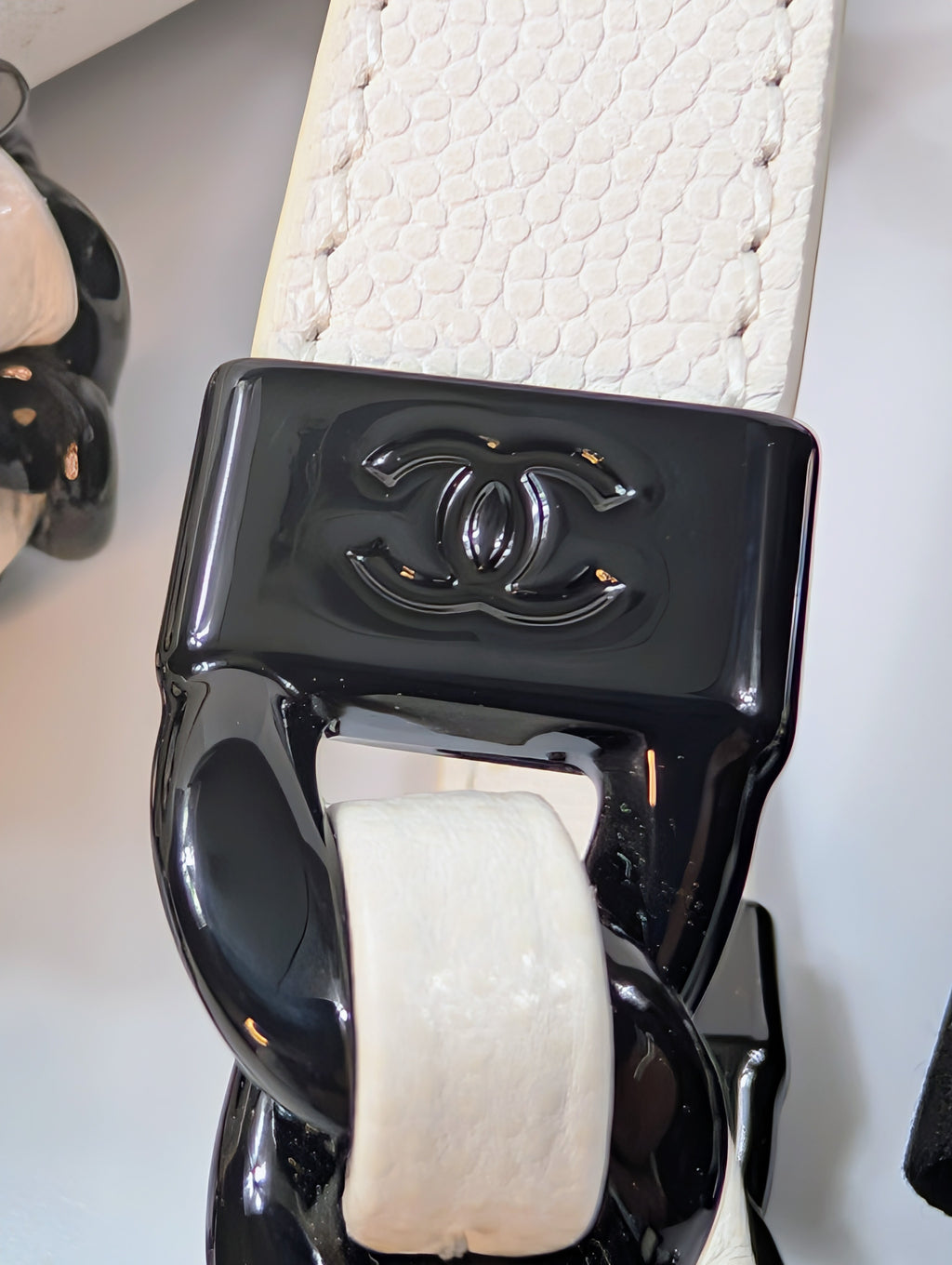 Chanel Limited-Edition Pearlized White MyEverything Caviar Mini-Flap with Black Hardware