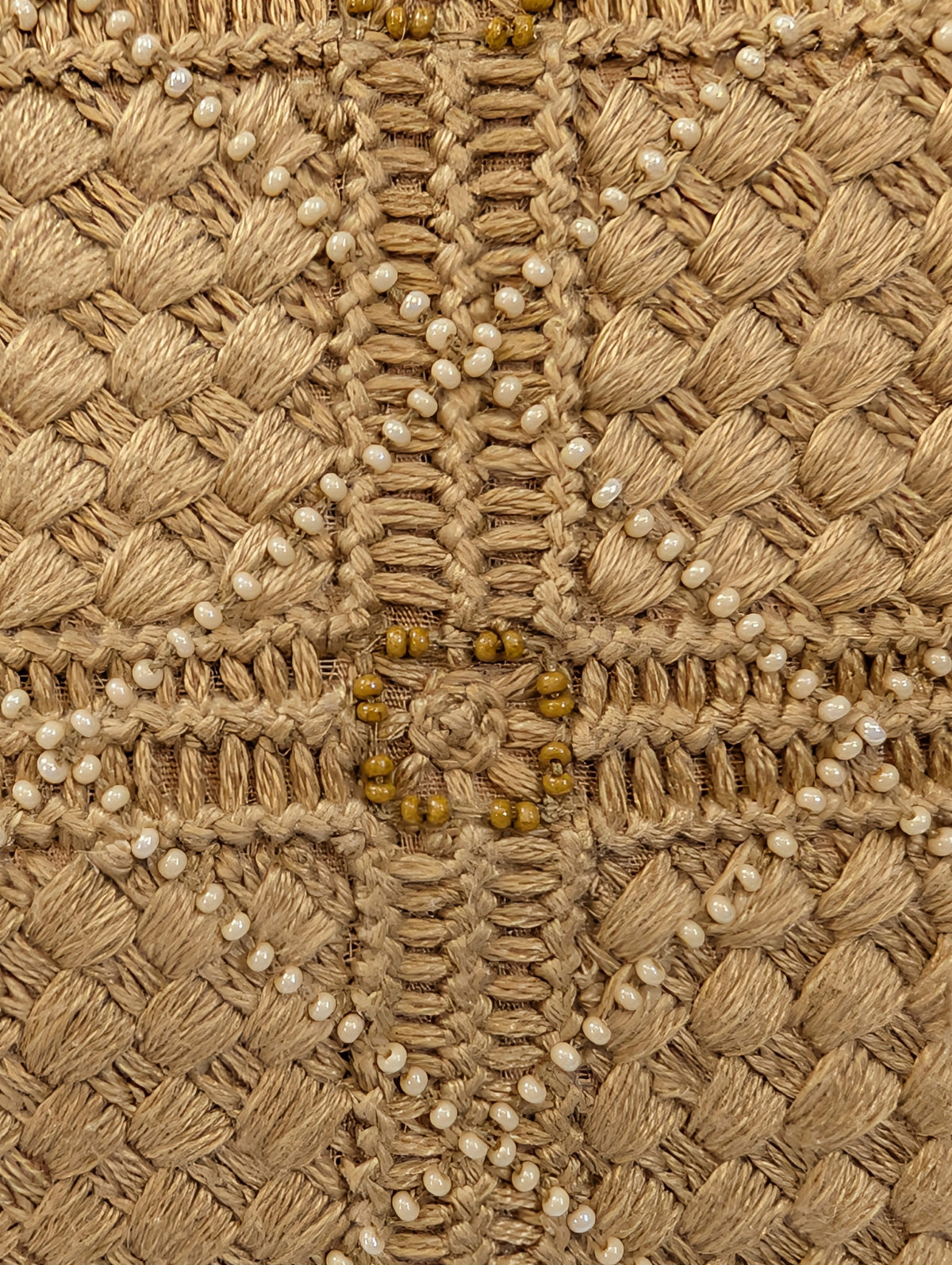 Christian Dior Natural Straw Raffia Woven Cannage Small Caro Flap Shoulder Bag