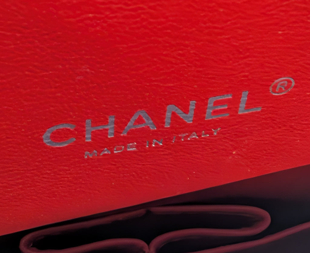 Chanel Rare 2013 17b Red Quilted Classic Jumbo Lambskin Double Flap