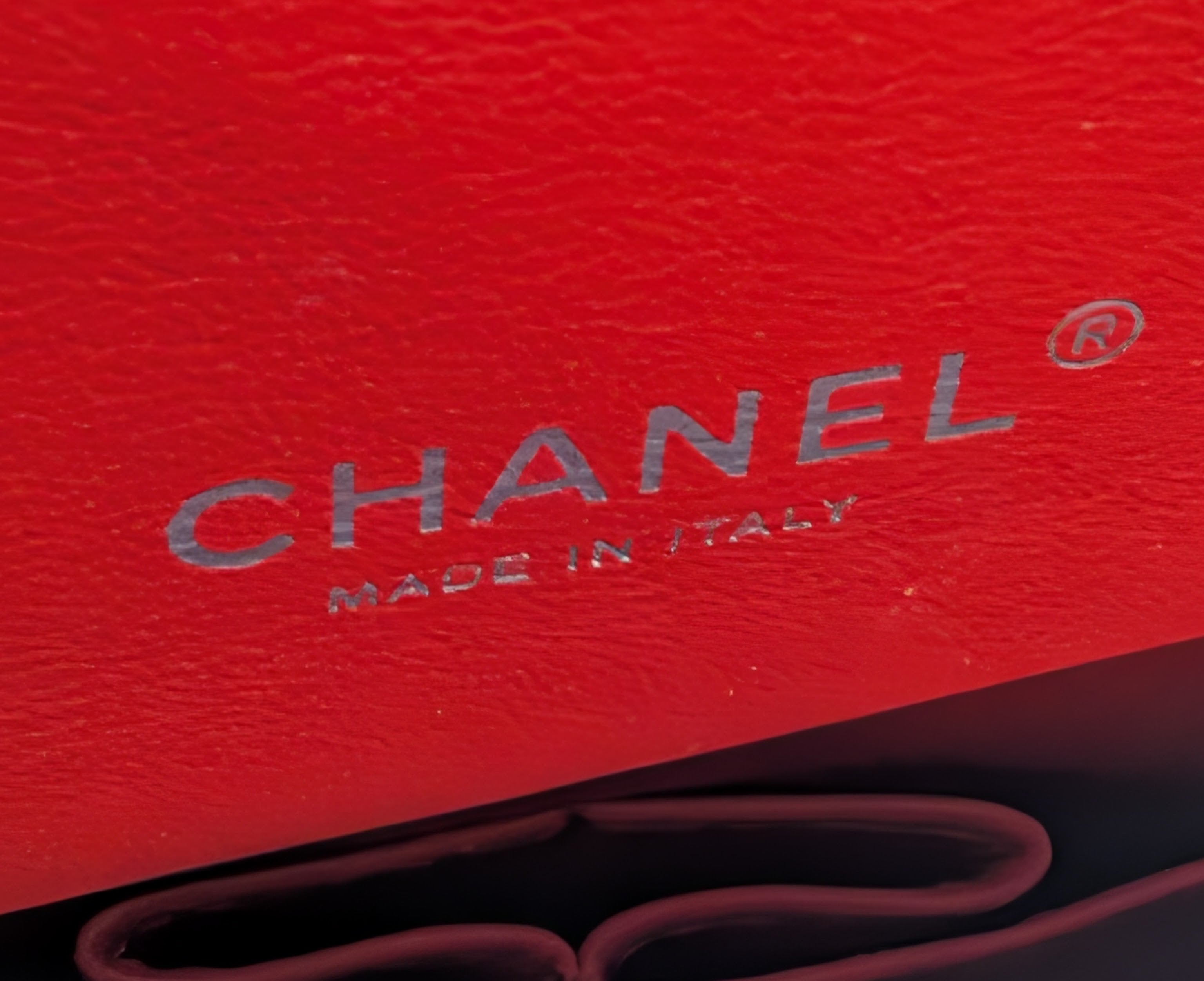 Chanel Rare 2013 17b Red Quilted Classic Jumbo Lambskin Double Flap