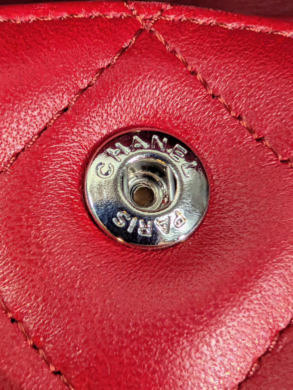 Chanel Rare 2013 17b Red Quilted Classic Jumbo Lambskin Double Flap