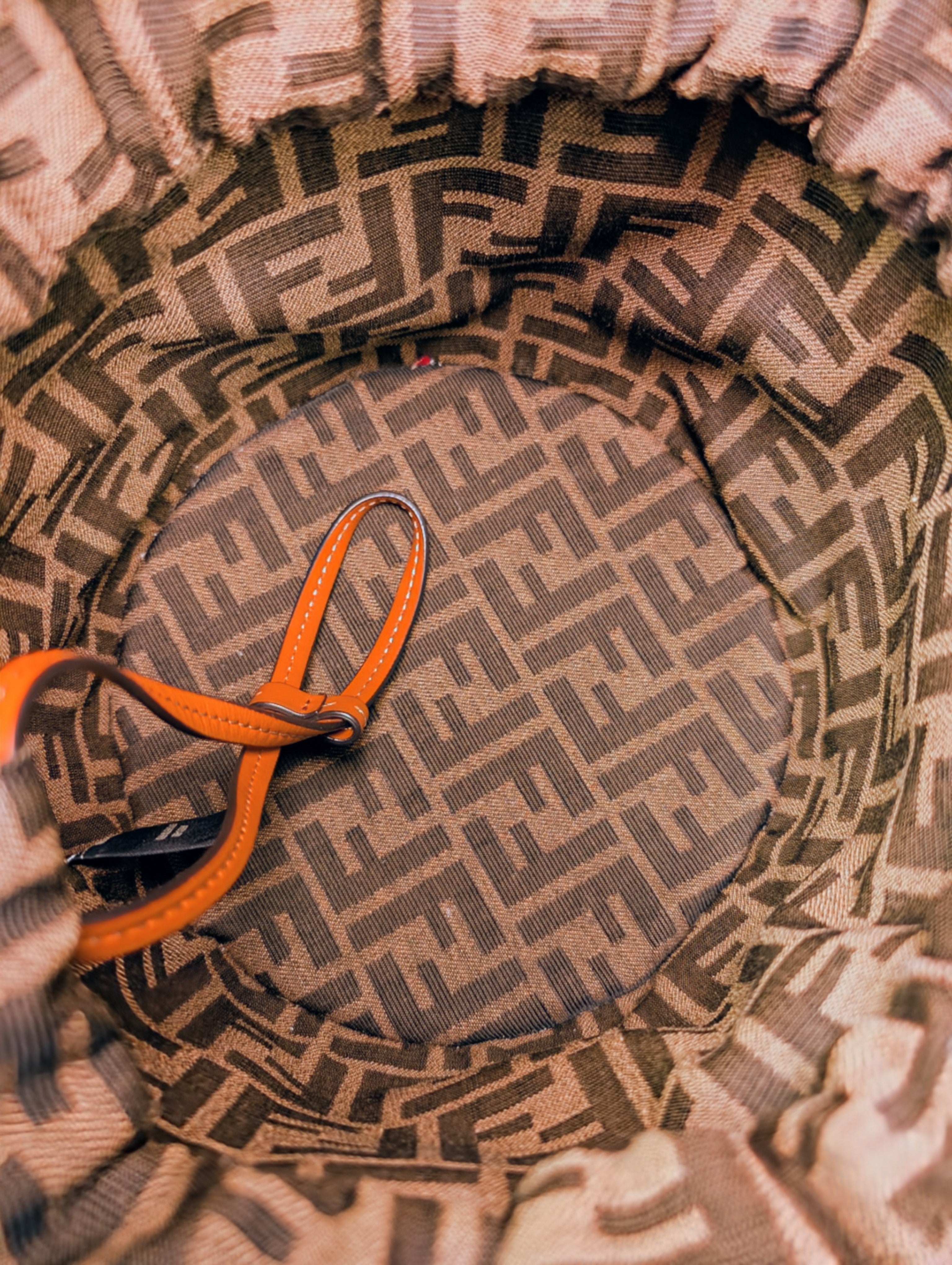 Fendi Step Out Straw and Canvas Bucket Bag with Rare Straps