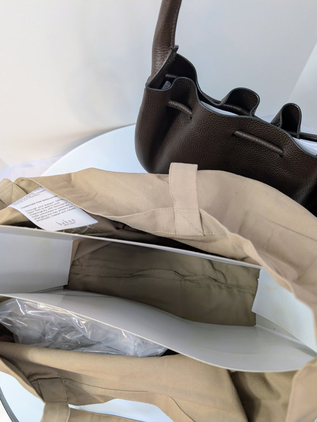 Behno New York Ina Drawstring Bucket Bag