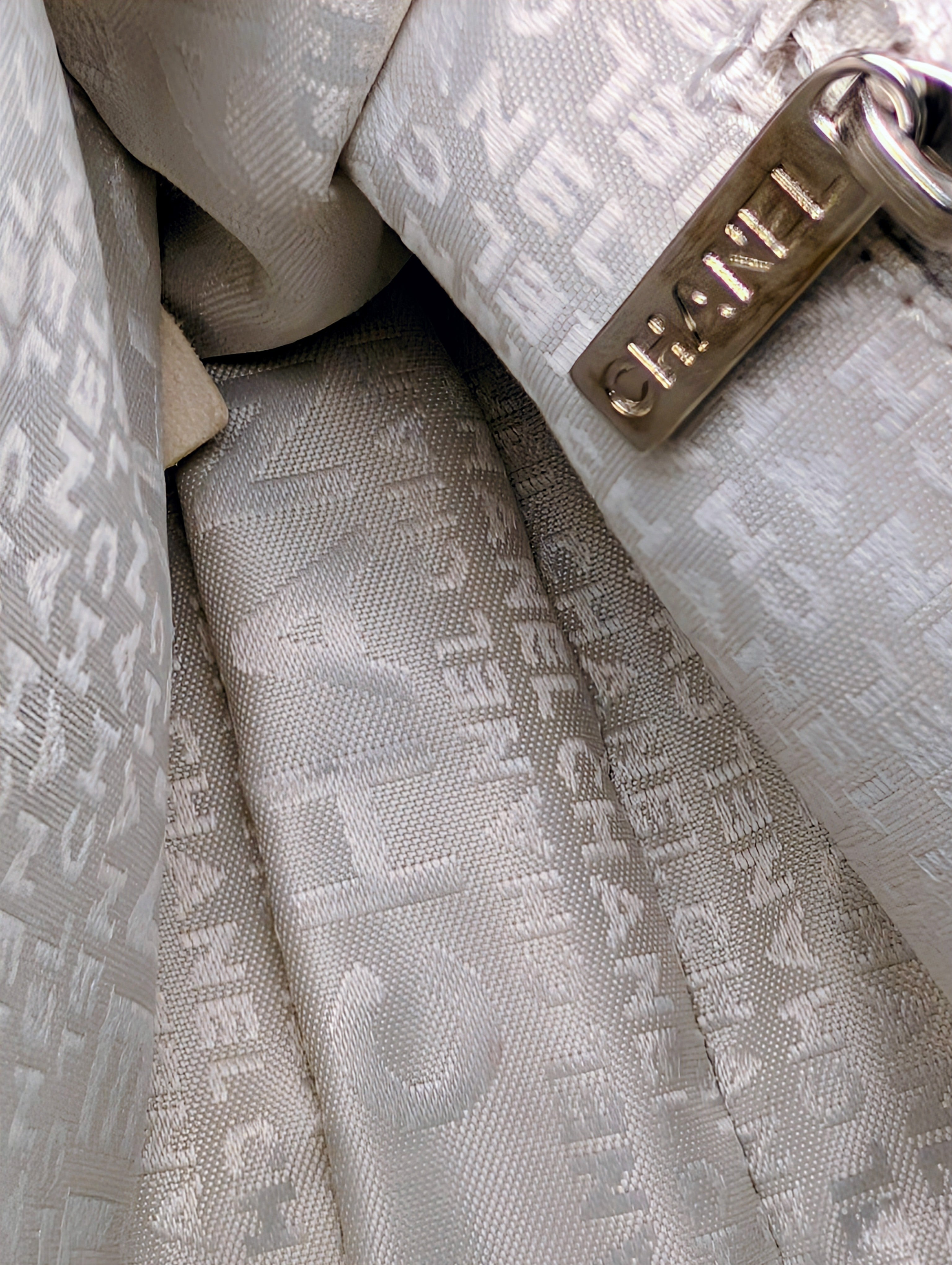 Chanel Vintage Mint Green East West Flap Bag with Oversized Silver CC Lock