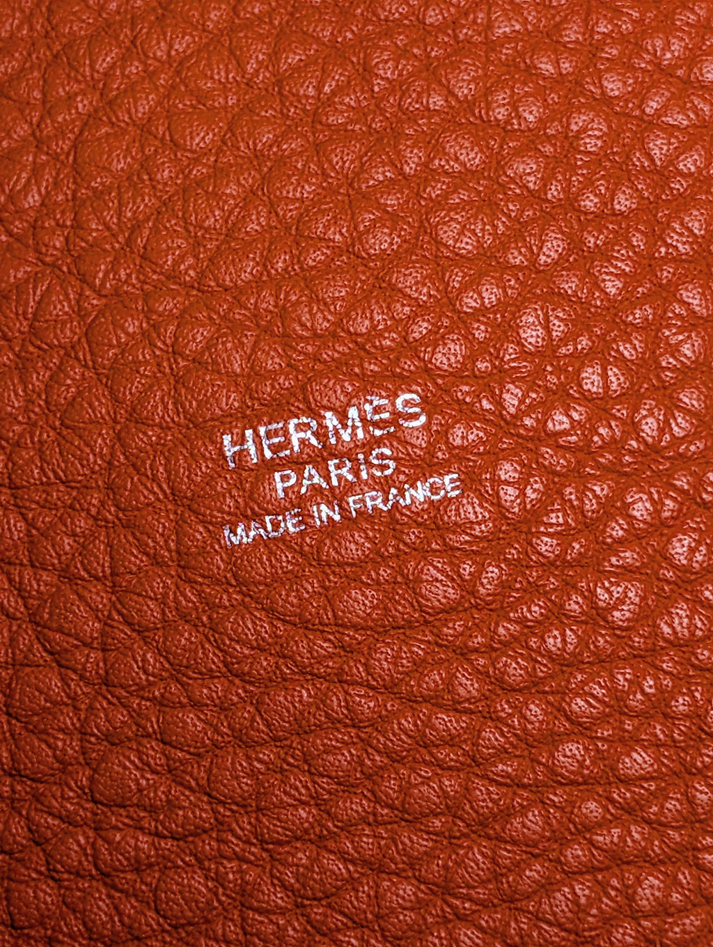 Hermes Bicolor Orange & Parchemin Clemence Leather Picotin 26 (GM) SOLD