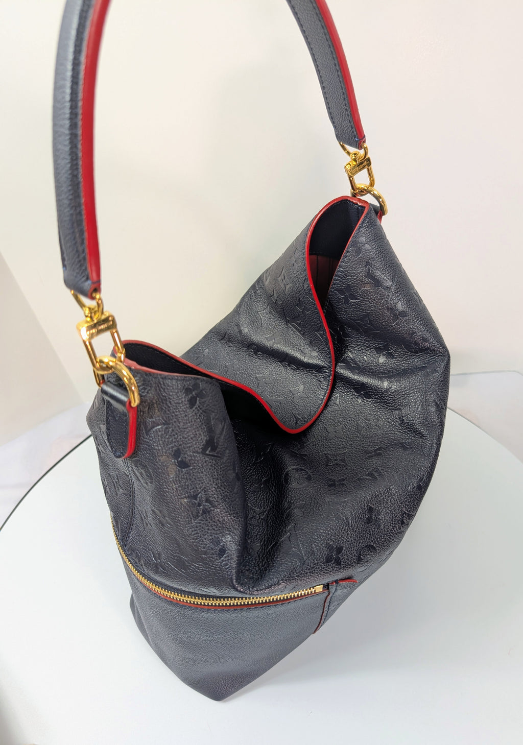 Louis Vuitton Dark Navy Monogram Empriente Leather Melie Hobo Bag