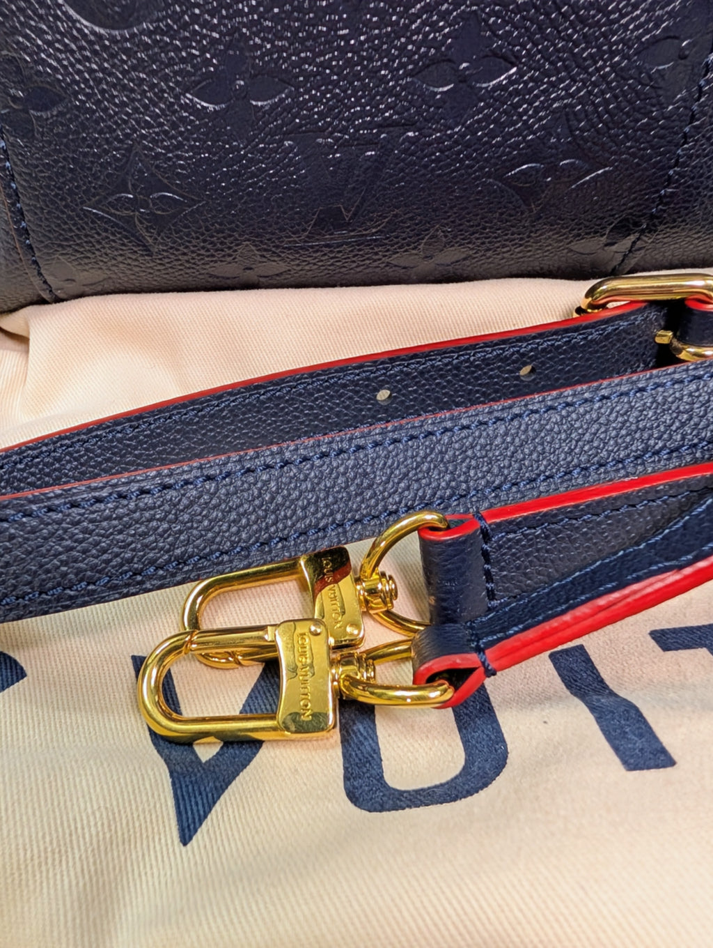 Louis Vuitton Dark Navy Monogram Empriente Leather Melie Hobo Bag