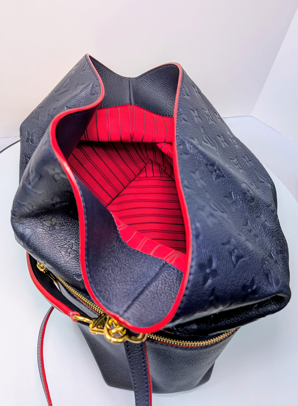 Louis Vuitton Dark Navy Monogram Empriente Leather Melie Hobo Bag